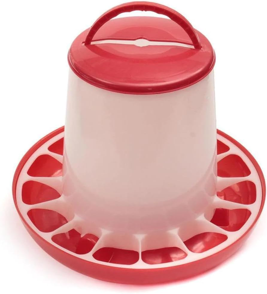 6Kg Automatic Chicken Feeder - Plastic Poultry Chook Hen Feeding Seed Bucket image number 6