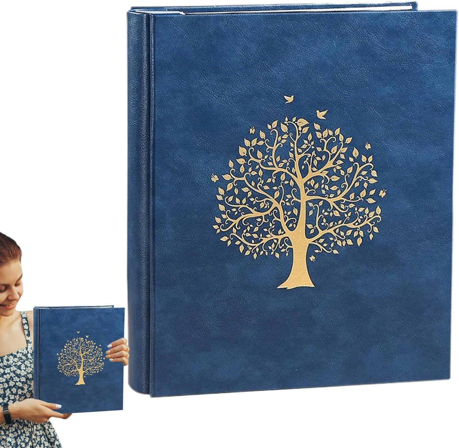 Photo Book,7 Inch Family Photo Album - Large Capacity, Modern Card Keepsake Book for Personal Baby Family Pet Graduation