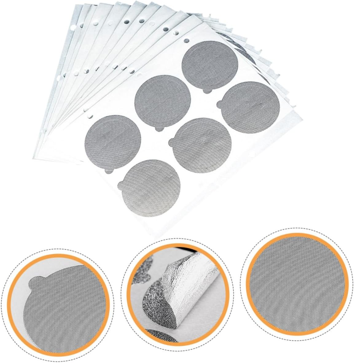 Happyyami Coffee Capsule Aluminum Foil Seal Lids 120Pcs, Espresso Pod Sealing Film Sticker for Reusable Capsules Compatible with Nespresso Machines, Kitchen Coffee Accessories