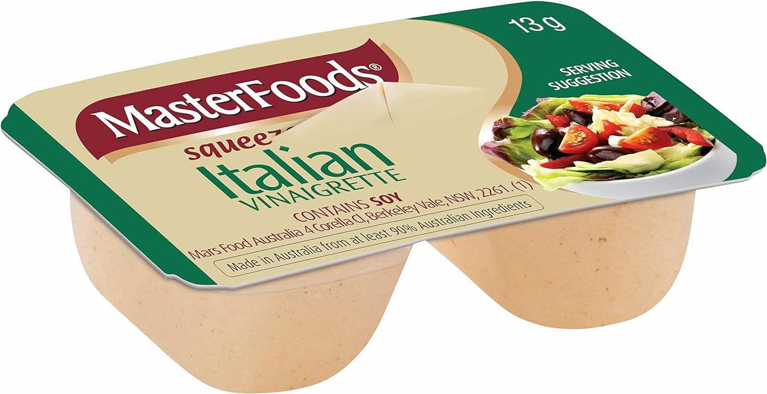 Masterfoods Italian Vinegar Salad Dressing 13 G Squeeze on Packets (Pack of 100)