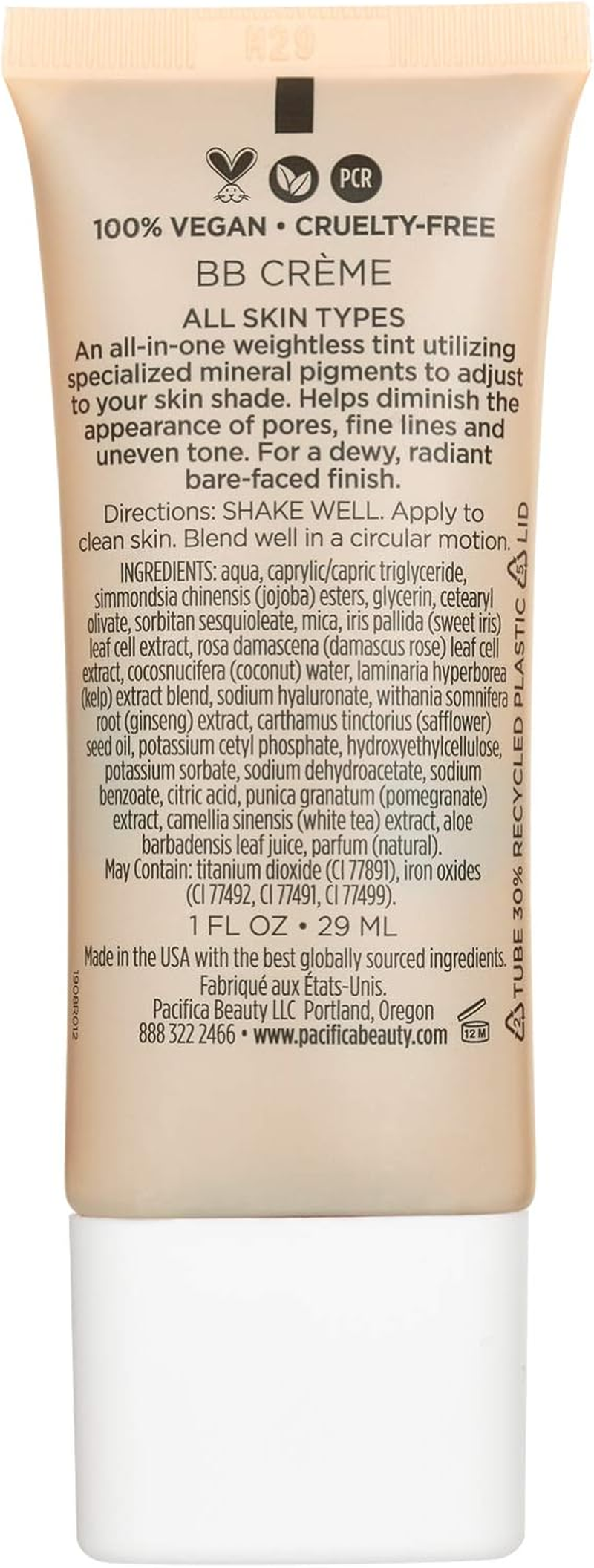 Pacifica Alight Multi-Mineral BB Cream 29 Ml, No. 6 Medium