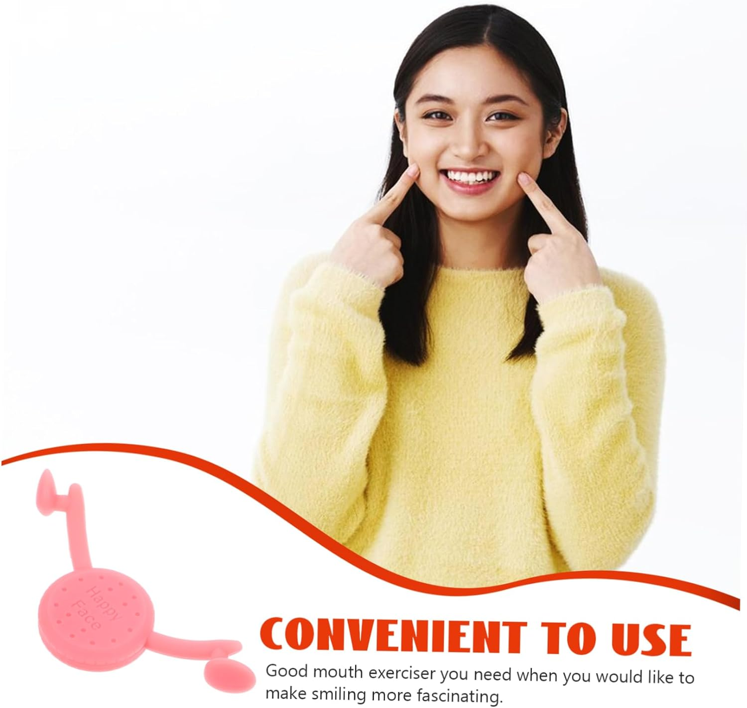 FOMIYES Smile Trainer Portable Smile Mouth Exerciser Tightener Exercise Tool Beauty Products for Women Use at Home Gym image number 2