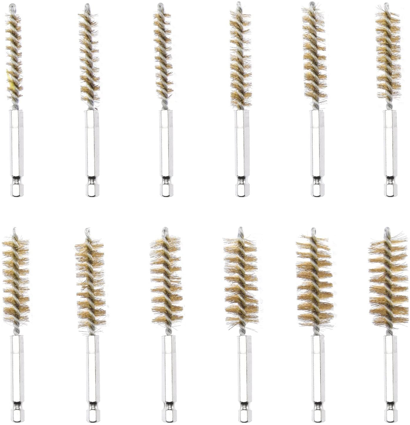 Neiko 00325A Industrial Wire Hex Shank Brush Set, 38 Piece 1/4" Hex image number 3