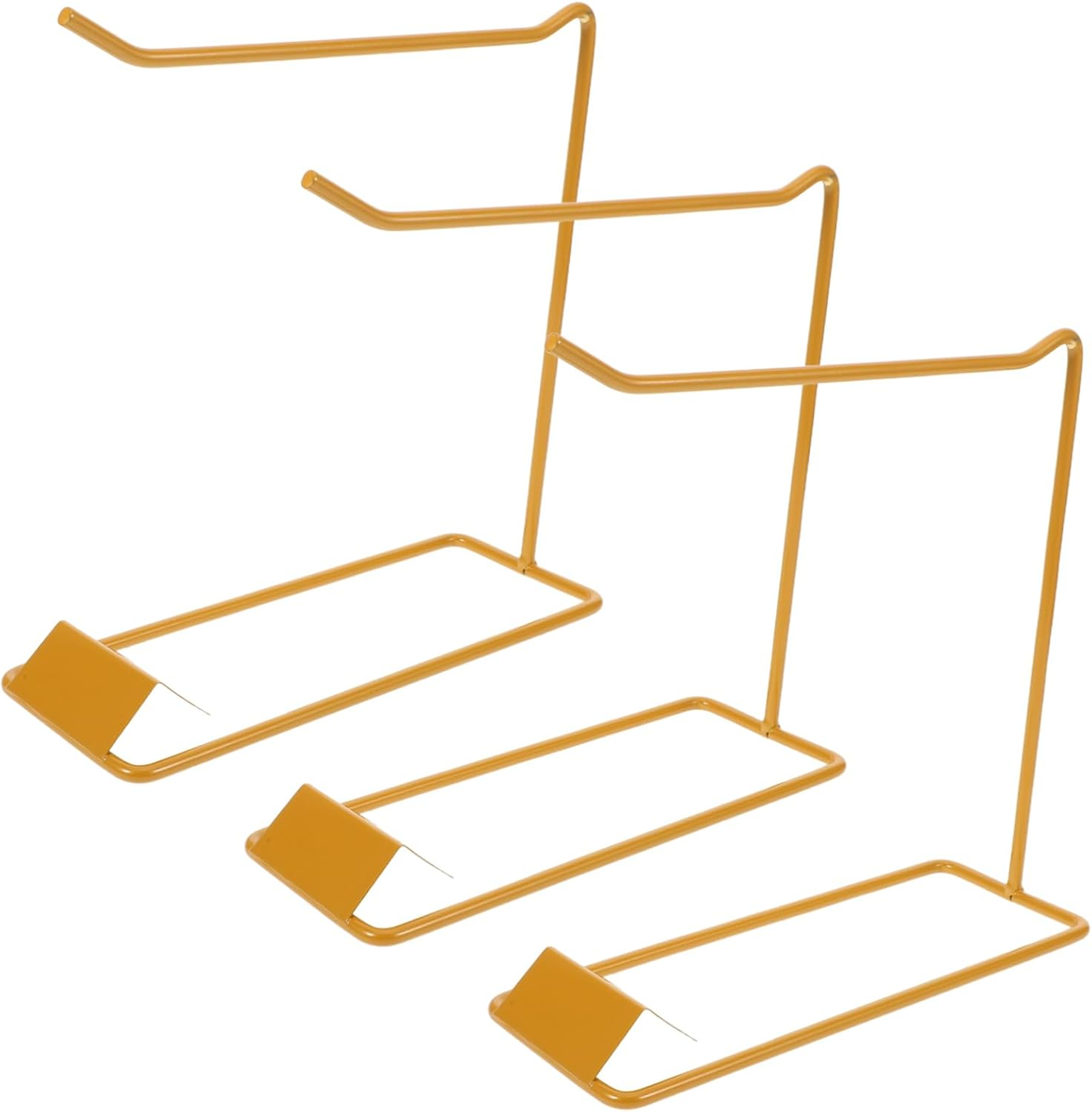 WOFASHPURET 3Pcs Nail Polish Sample Stick Display Stand Gold Metal Nail Color Chart Holder Slot Based Organizer for Gel Polish and Manicure Practice image number 4