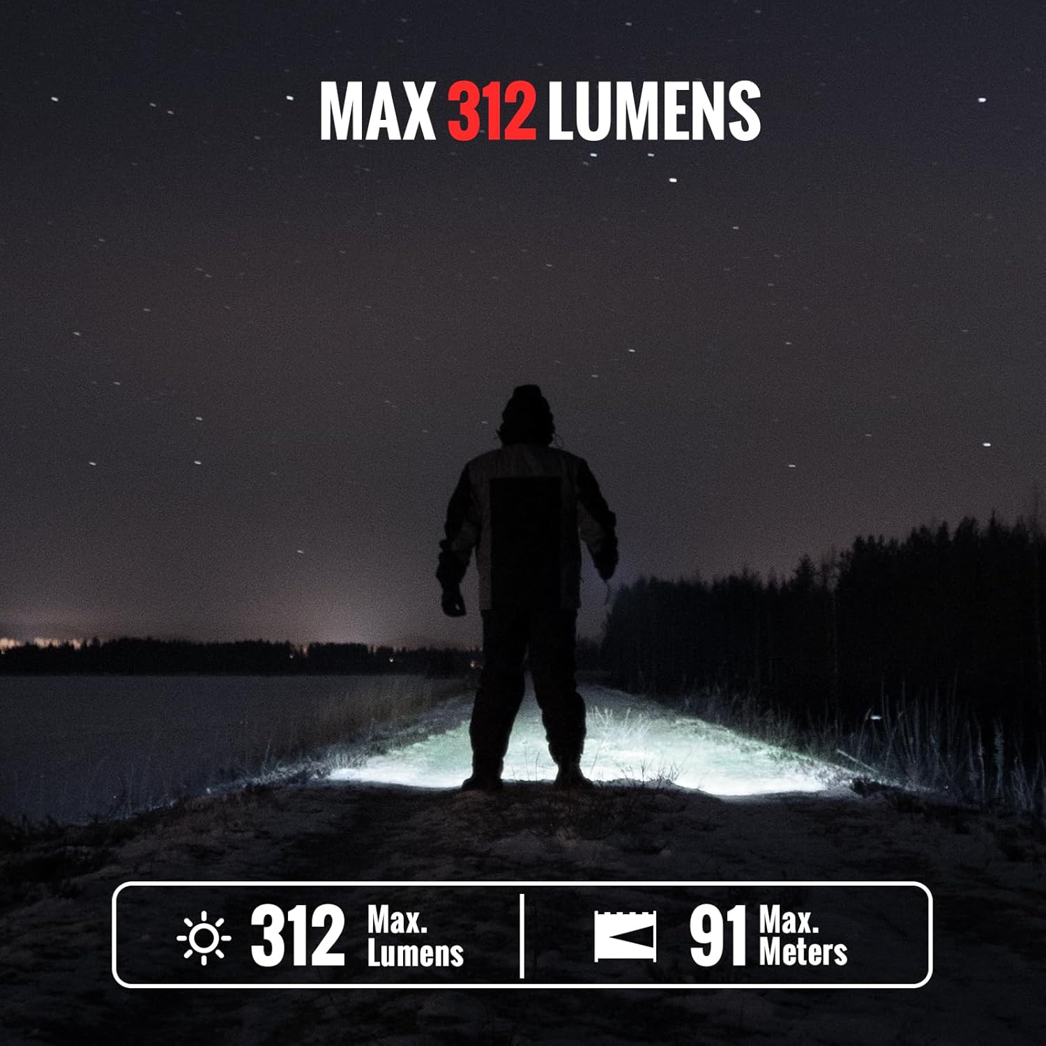 Thrunite Archer 1A CW Flashlight - Aluminum LED Torch - 312 Lumens & 91M Beam - Super Bright & 64 Mins Working - Waterproof Light- Emergency Light for Camping, Hiking & Outdoor Adventures Cool White