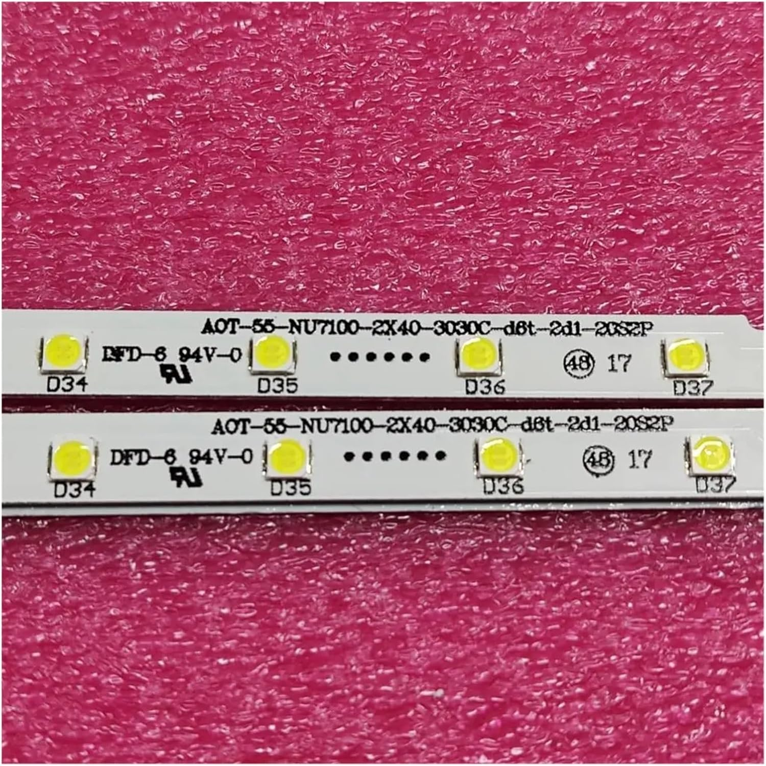 LED Backlight Strip 40 LED for 55"TV UN55NU7175 UN55NU7300F UE55NU7105 A.-OT_55_NU7300_NU7100 BN96-45913A BN61-15485A (Color : 2 Pieces)