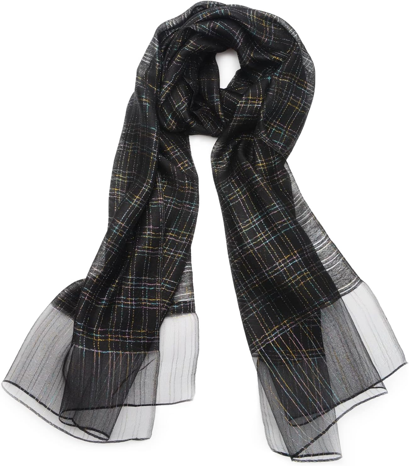 SNUG STAR Cotton Silk Scarf Elegant Soft Wraps Color Shade Scarves for Women