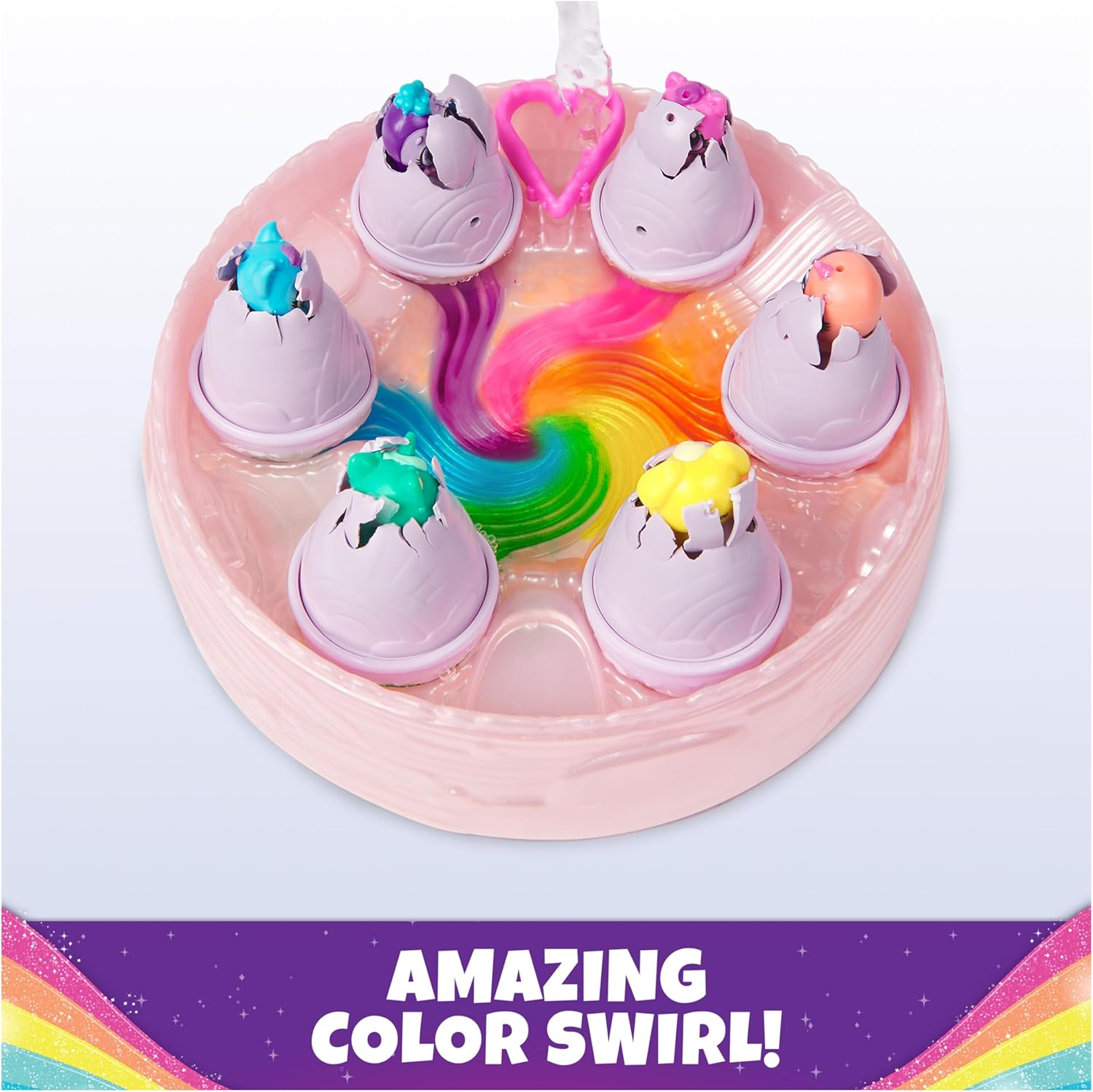Hatchimals Alive, Rainbow Hatchery Toy with 6 Mini Figures in Colour-Reveal Eggs & 10+ Accessories, Kids&rsquo; Toys for Girls & Boys Aged 3+ image number 1