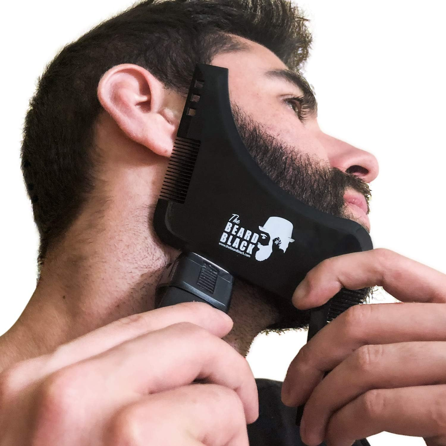 Beard Shaping & Styling Tool with Inbuilt Comb for Perfect Line up & Edging, Use with a Beard Trimmer or Razor to Style Your Beard & Facial Hair, Premium Quality Product By image number 4
