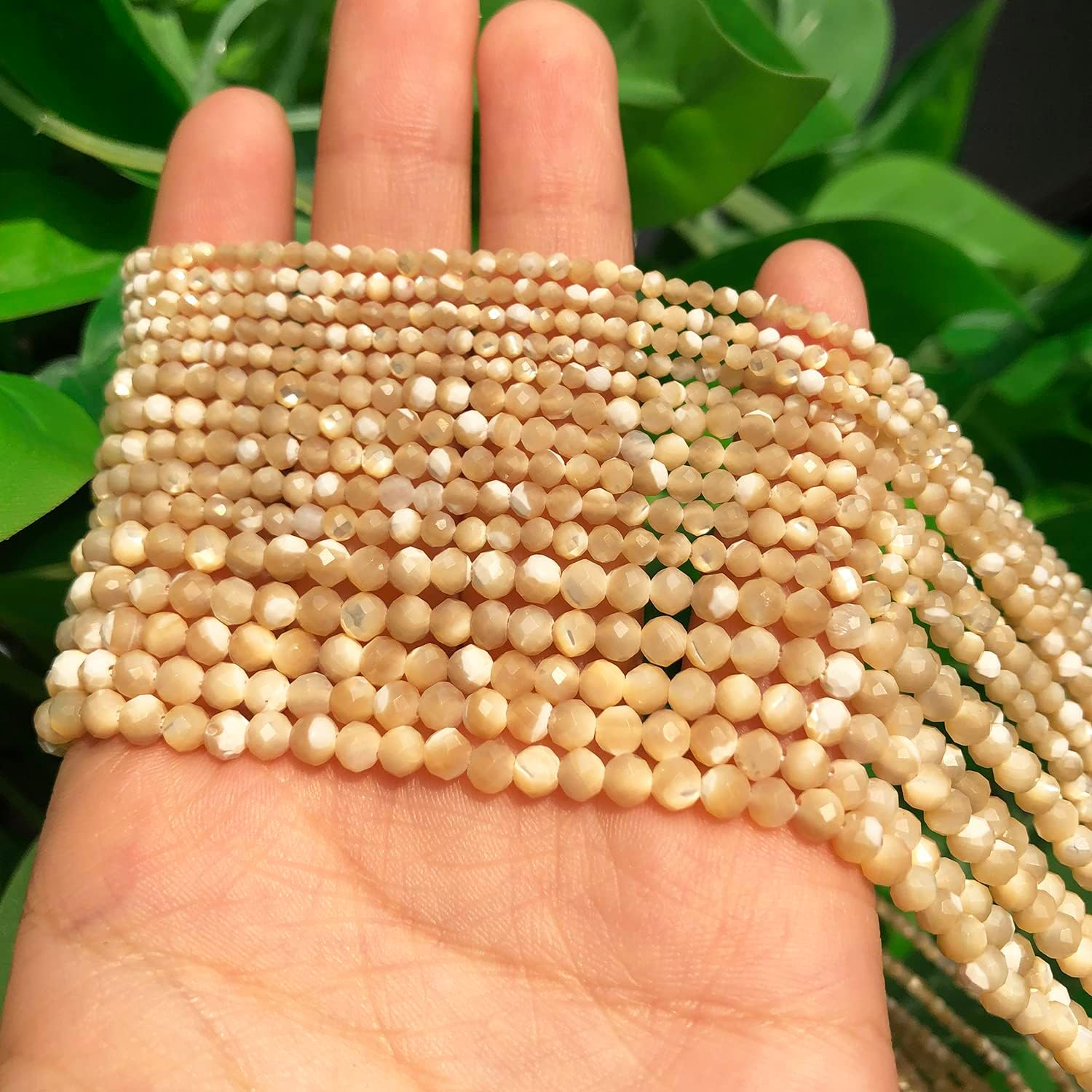 Natural Stone Beads Faceted Small Waist Loose Beads for Jewelry Making DIY Bracelet Accessories image number 4