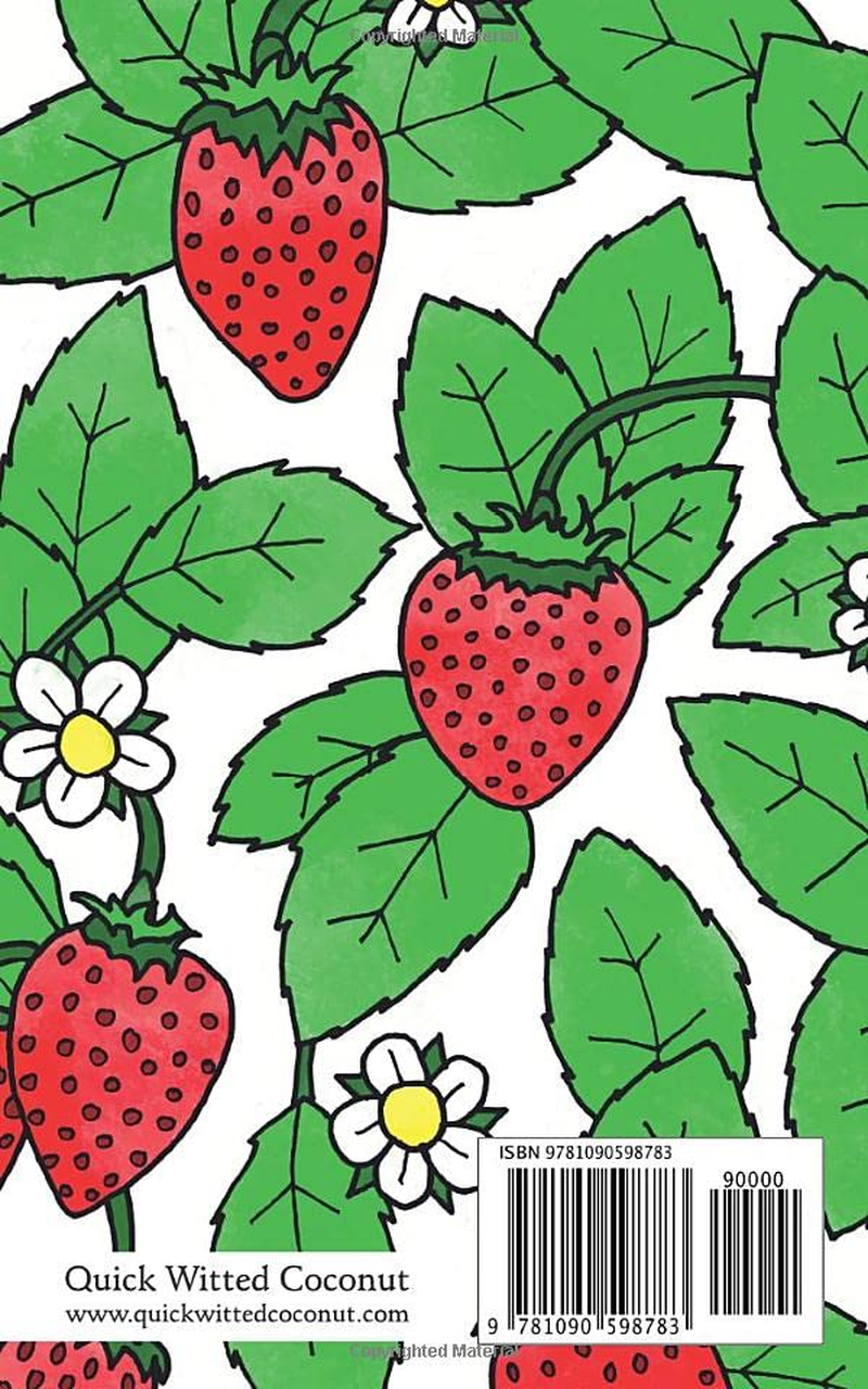 Strawberry Notebook - Ruled Pages - 5X8 - Premium: (White Edition) Fun Notebook 96 Ruled/Lined Pages (5X8 Inches / 12.7X20.3Cm / Junior Legal Pad / Nearly A5) image number 1