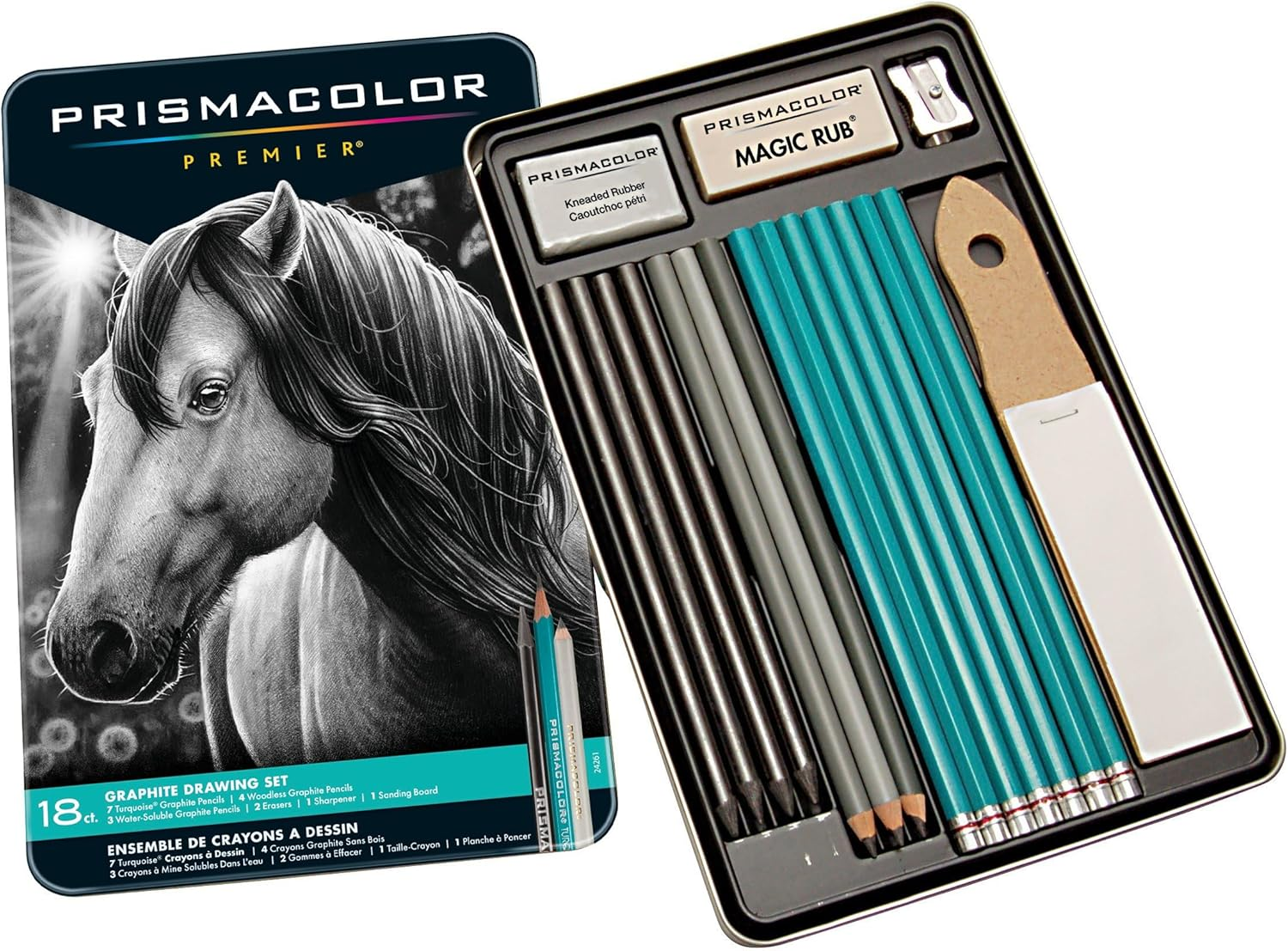 Prismacolor 24261 GRAPHITE Drawing 18-Piece Set image number 4