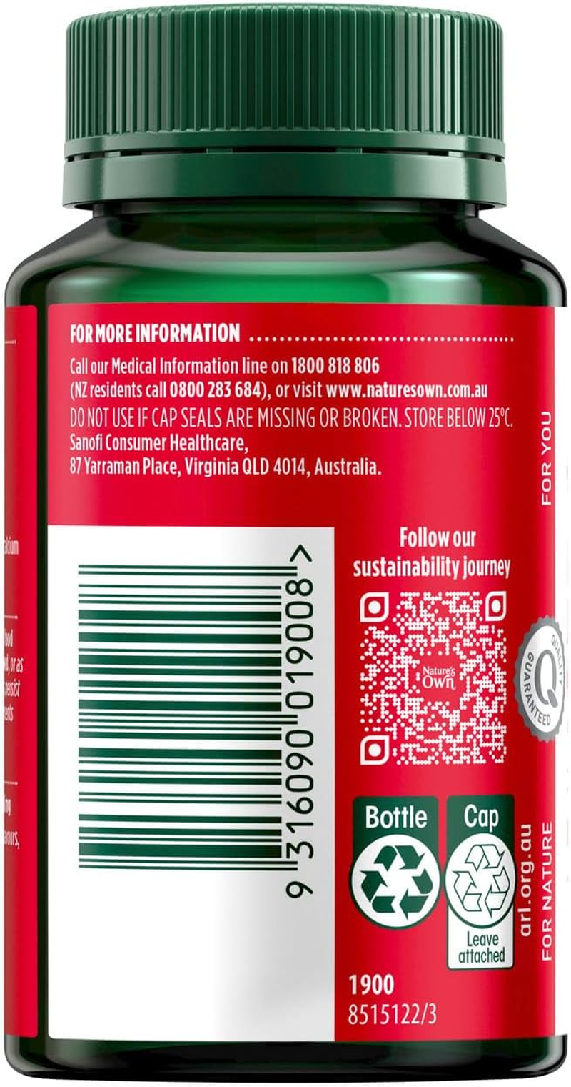 Nature'S Own High Strength Magnesium Orotate 800Mg Capsules 60-Supports Muscle Function-Helps Relieve Cramps & Mild Muscle Spasms When Dietary Intake Is Inadequate - Supports Bone Growth image number 1