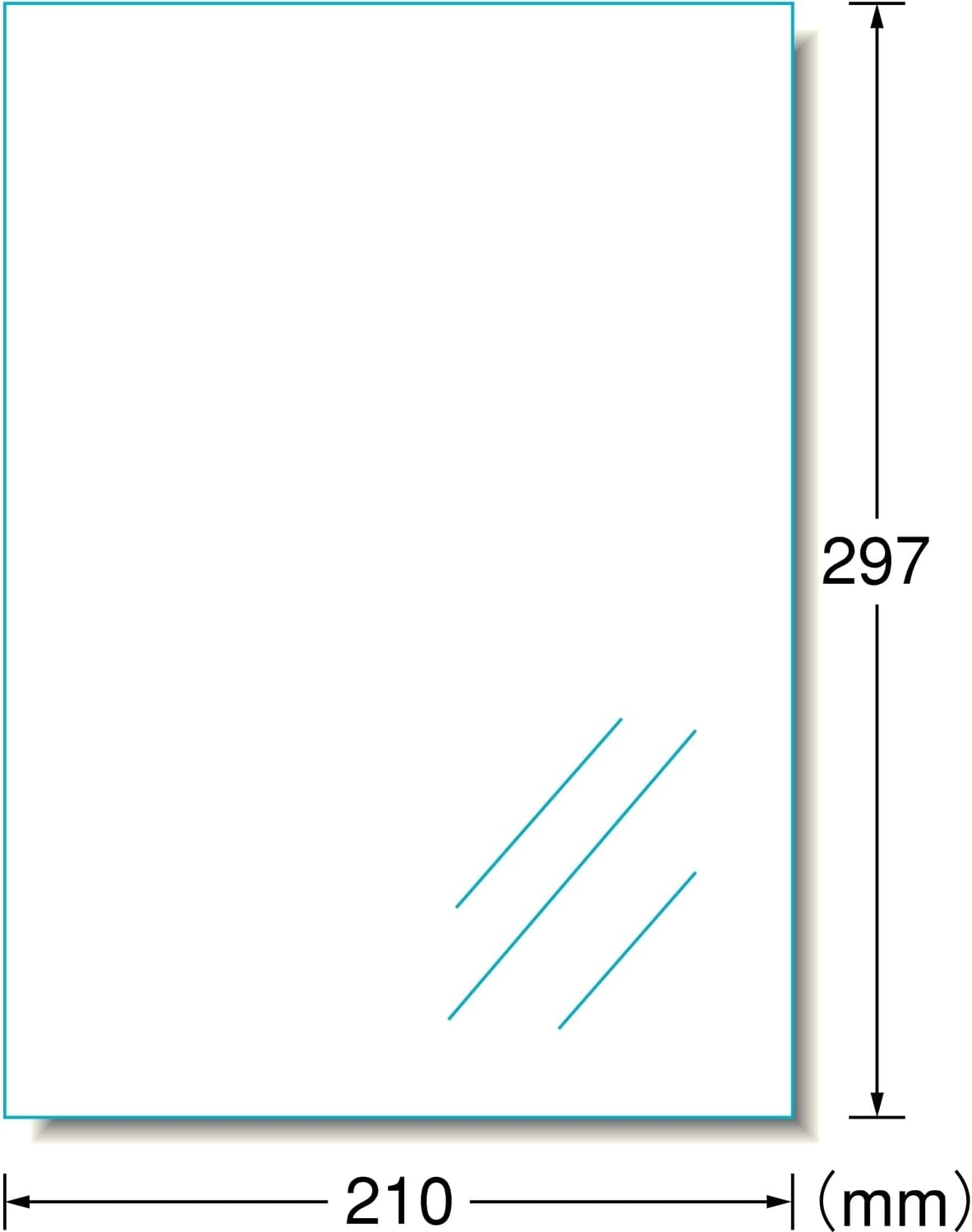 A-One 27077 OHP Film for Inkjet Printers, A4, Uncut, 10 Sheets image number 4