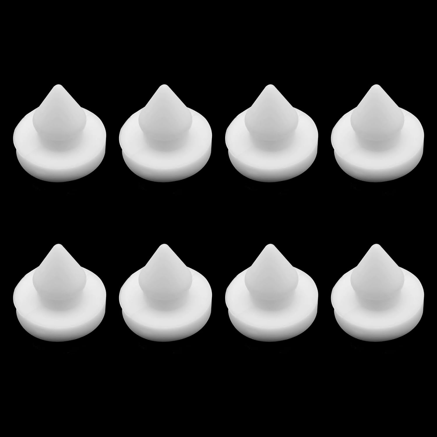 4 PCS Car Brake Pedal Stopper, Wear-Resistant and Corrosion-Resistant Switch Limiter Treadle Pad, Light and Firm Auto Parts, Suitable for Honda CRV Accord Fit 46505-SA5-000 (White)