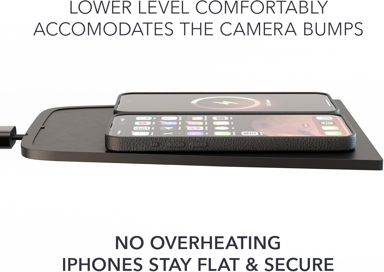 TWRAPS Dual Wireless Charging Pad for Ford Mustang Mach-E, Magnetic Charger for Iphone 16 Pro Max & Compatible with Magsafe Phone Cases Center Console Dock, USB Port 20W, Mach E 2021-2026 Accessories image number 5