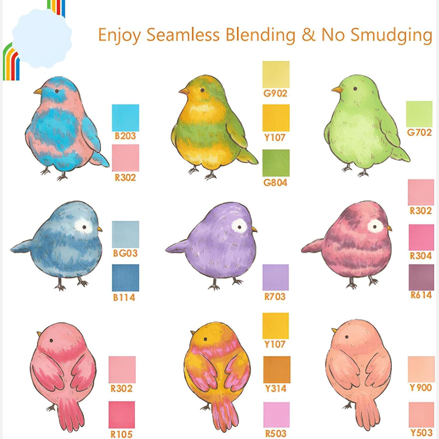 Aymxcls Art Markers Alcohol Based, 60-Color Double Tipped Coloring Drawing Illustrations, Artist Dual Tip Graphic Markers Crayon Markers for Coloring Drawing ﻿ image number 6