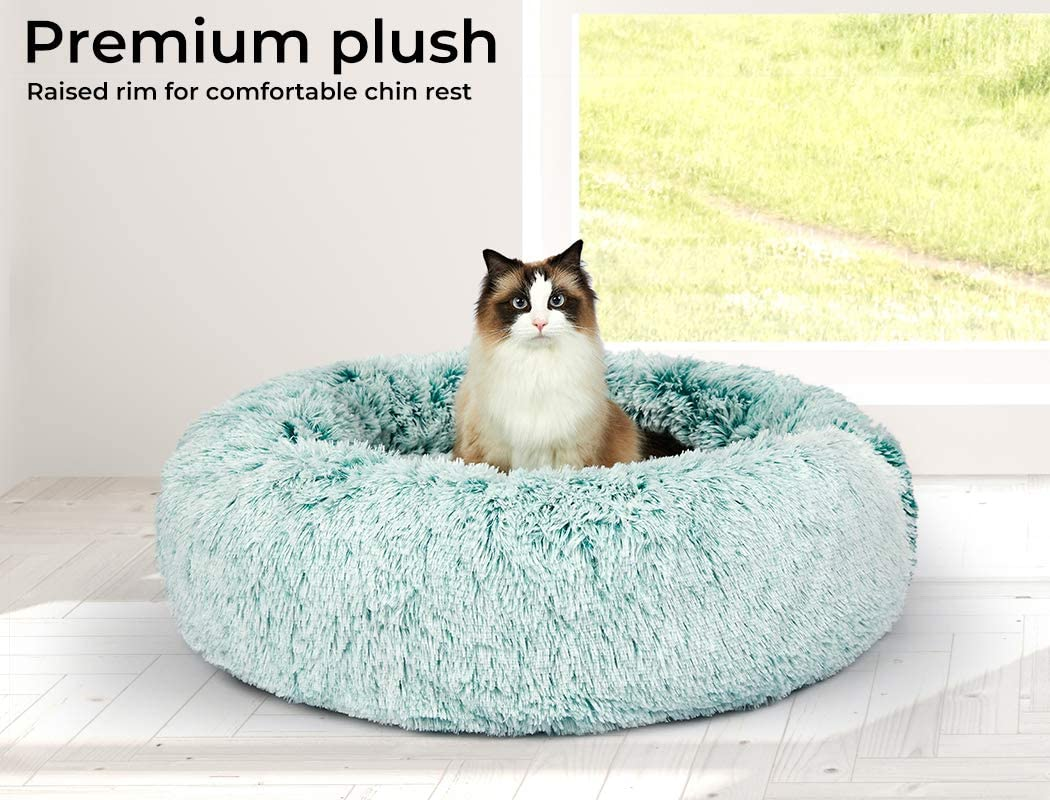 Pawz Replacement Pet Bed Cover Zipper Dog Mattress Plush Warm Washable Teal 110Cm image number 5