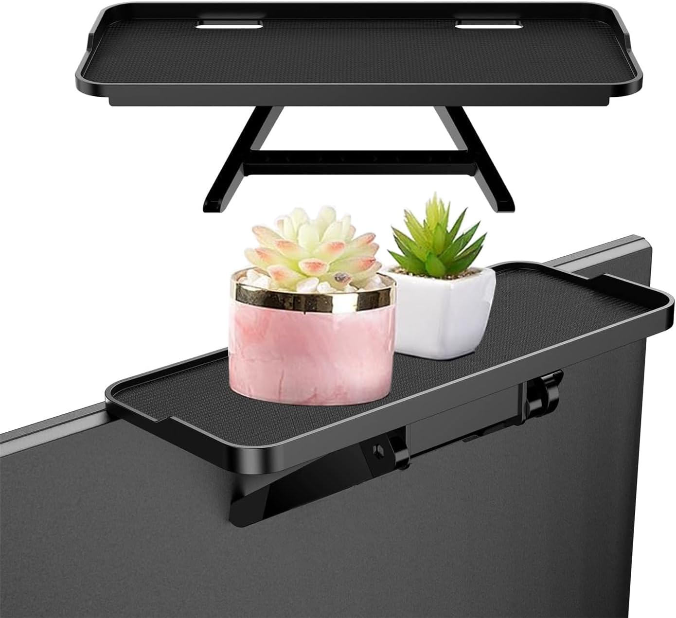 2 Pack Adjustable TV Top Shelf Screen Shelf Monitor Top Shelf TV Top Storage Bracket Computer Screen Shelf for Media Boxes, Game Console, Router and Camera Frames Remote (30 X 12.5 Cm) image number 6