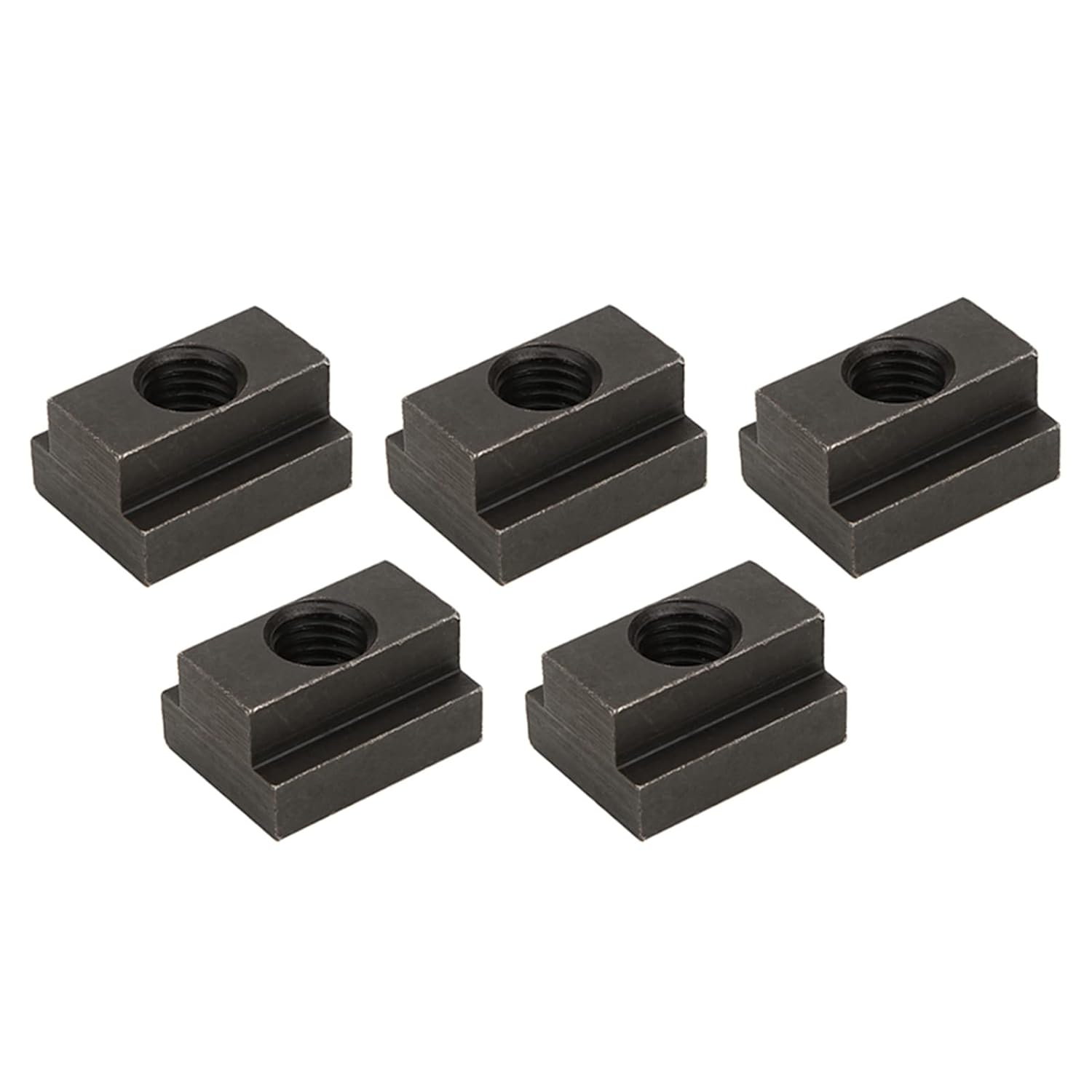 45 Steel T Slot Nuts,5 Pcs Black Oxide Finish T Slot Nuts M12 Threads Fit into T-Slots in Machine Tool Tables,High Hardness, High Strength, in Use. image number 5