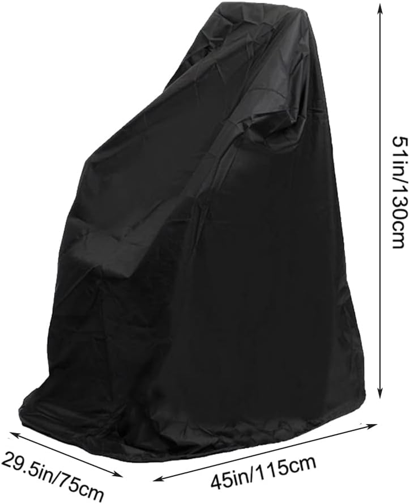 Foldable Electric Wheel Chair Cover, 420D Waterproof Mobility Scooter Storage Cover for Travel Power Wheelchair Dust Protective Cover with Adjustable Drawstring (45" L X 29.5" W X 51" H) image number 5