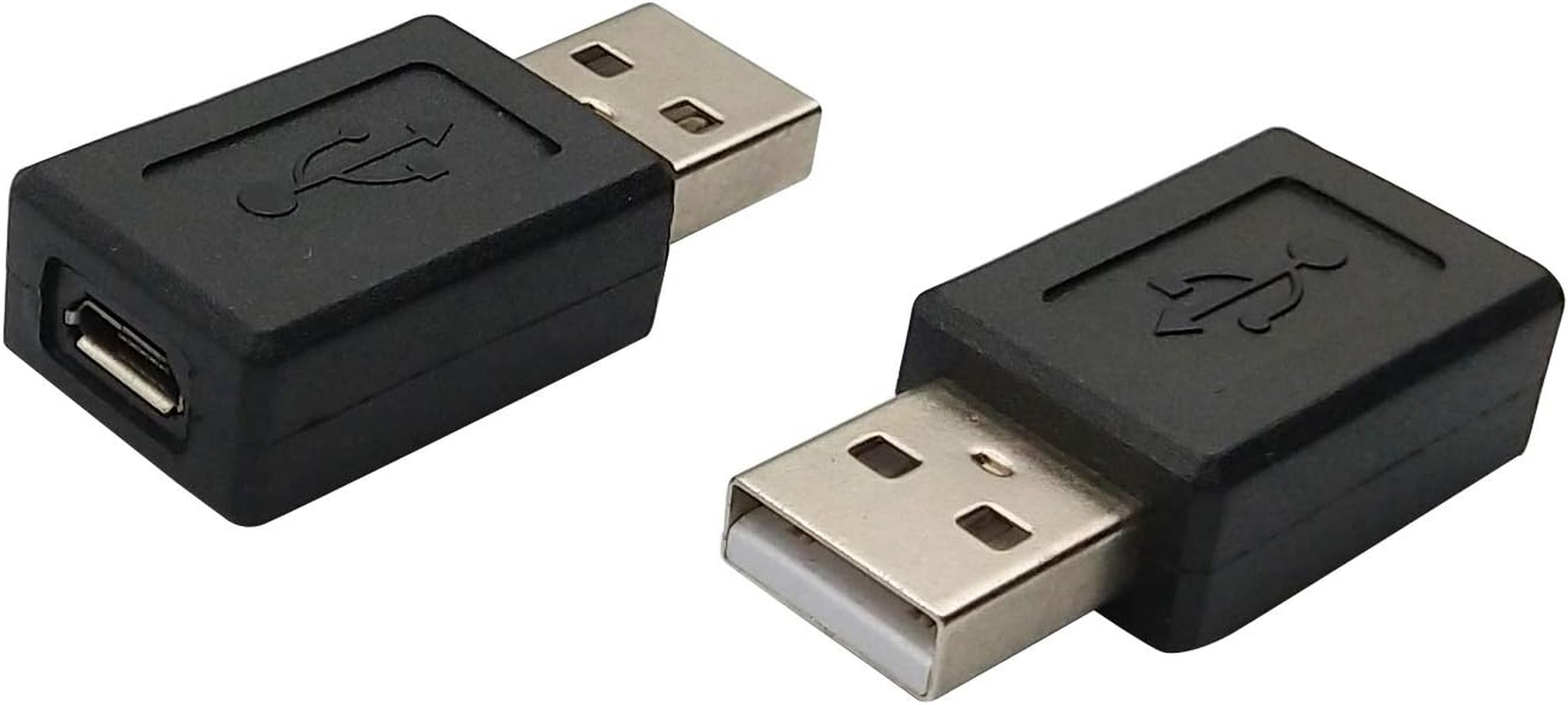 USB 2.0 Male to Micro USB Female Converter Adapter (2Pack) image number 1