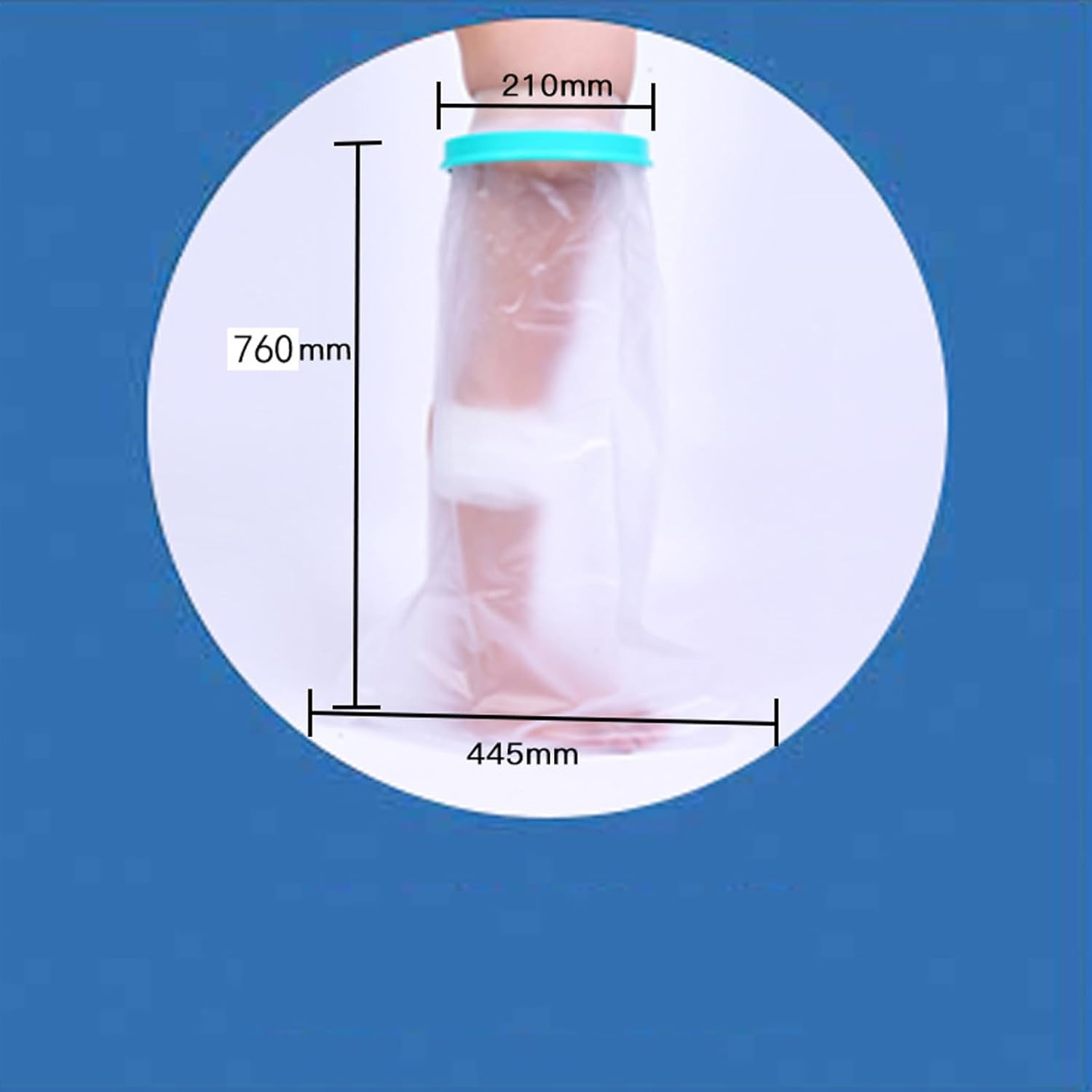 Waterproof Cast Cover for Shower Leg Adult, Reusable Cast Protector Bag for Foot, Leg Cover for Showering after Surgery, Watertight Seal to Keep Bandage Dry(210Mm*445Mm*760Mm) image number 4