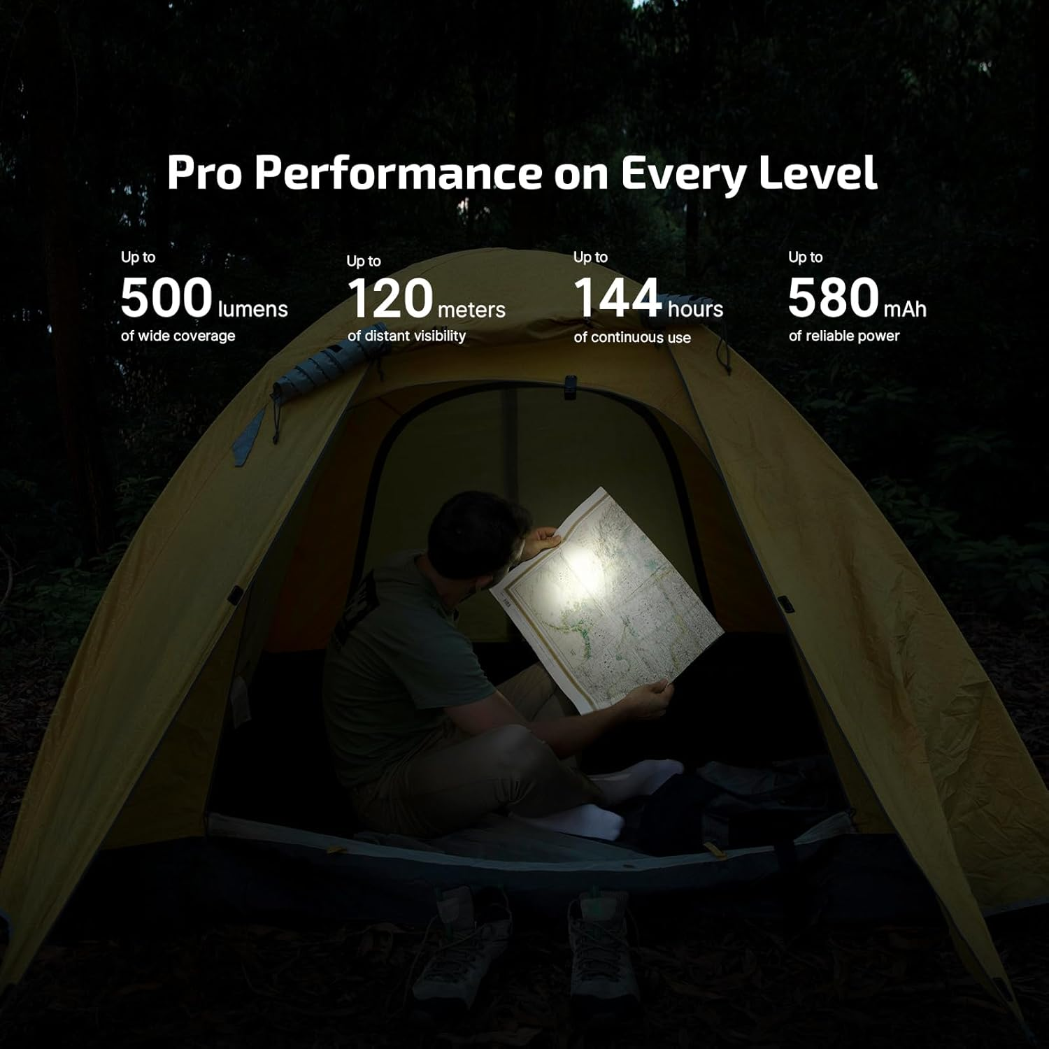 OLIGHT Oclip Pro Max Throw 120 Meters EDC Clip-On Light Equipped with Spring Clip Magnetic Base LED Light for Highing Fishing and Outdoor(Orange) - Black image number 7