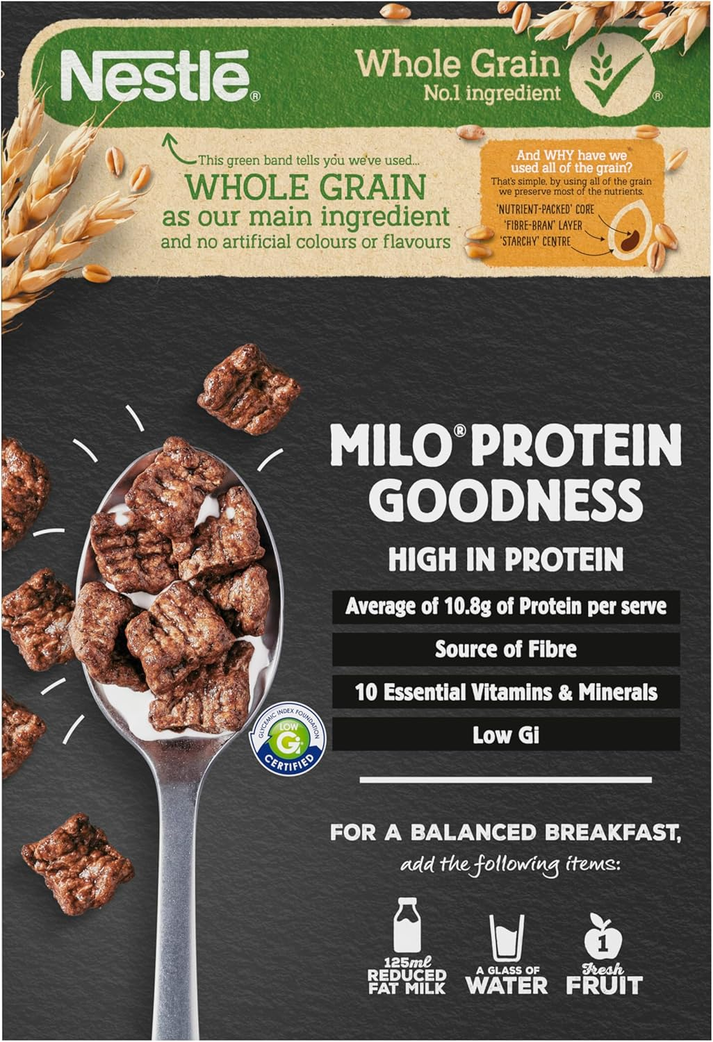 Nestle Milo Protein Cereal, 535 G image number 4