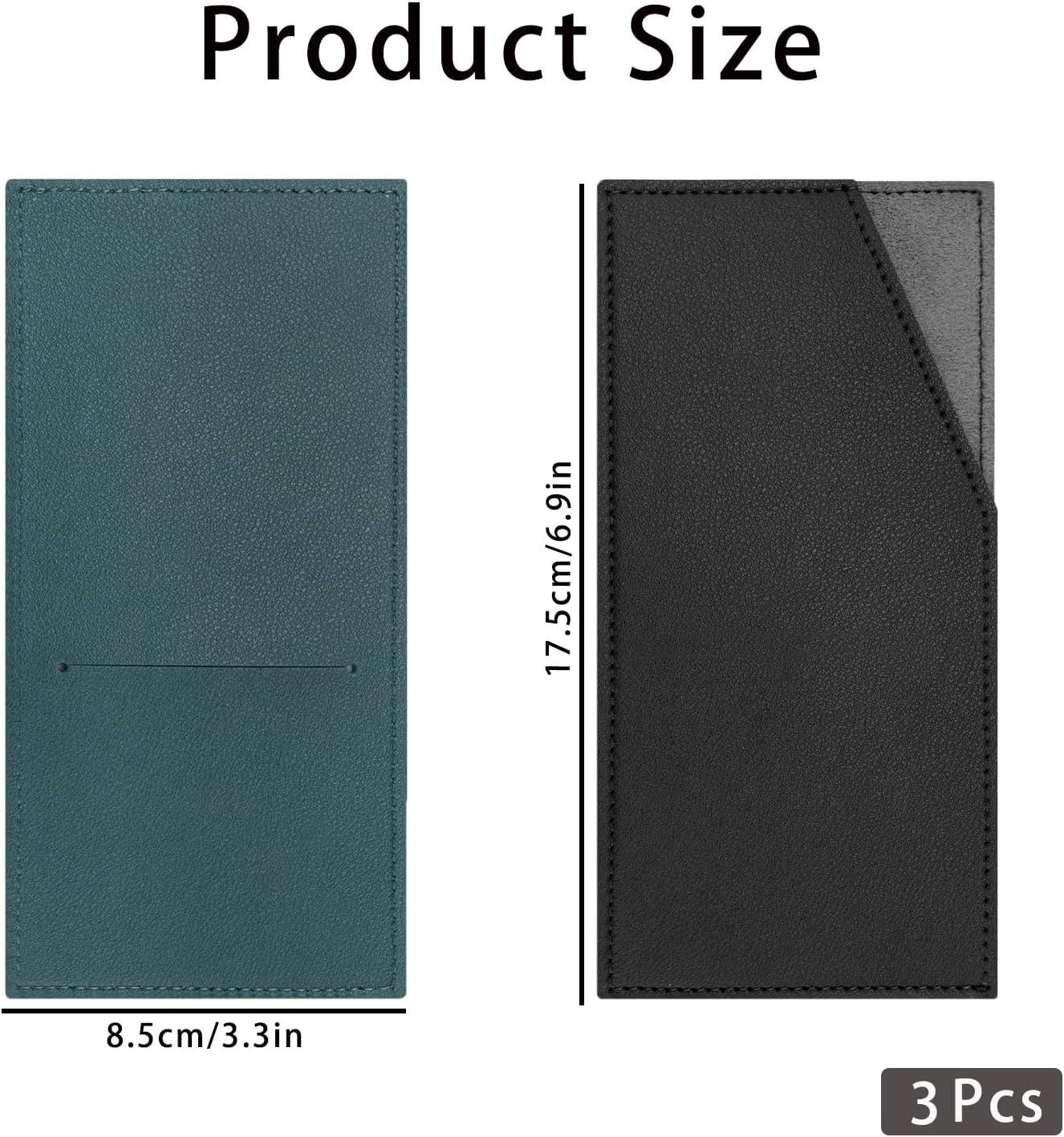 Triple Color Slim Wallet PU Leather Travel Budget Organizer with Coin & Card Holder, Reusable Cash Envelope for Dollar Bills, Receipts Compact Design for Men and Women (3 Pcs) image number 4