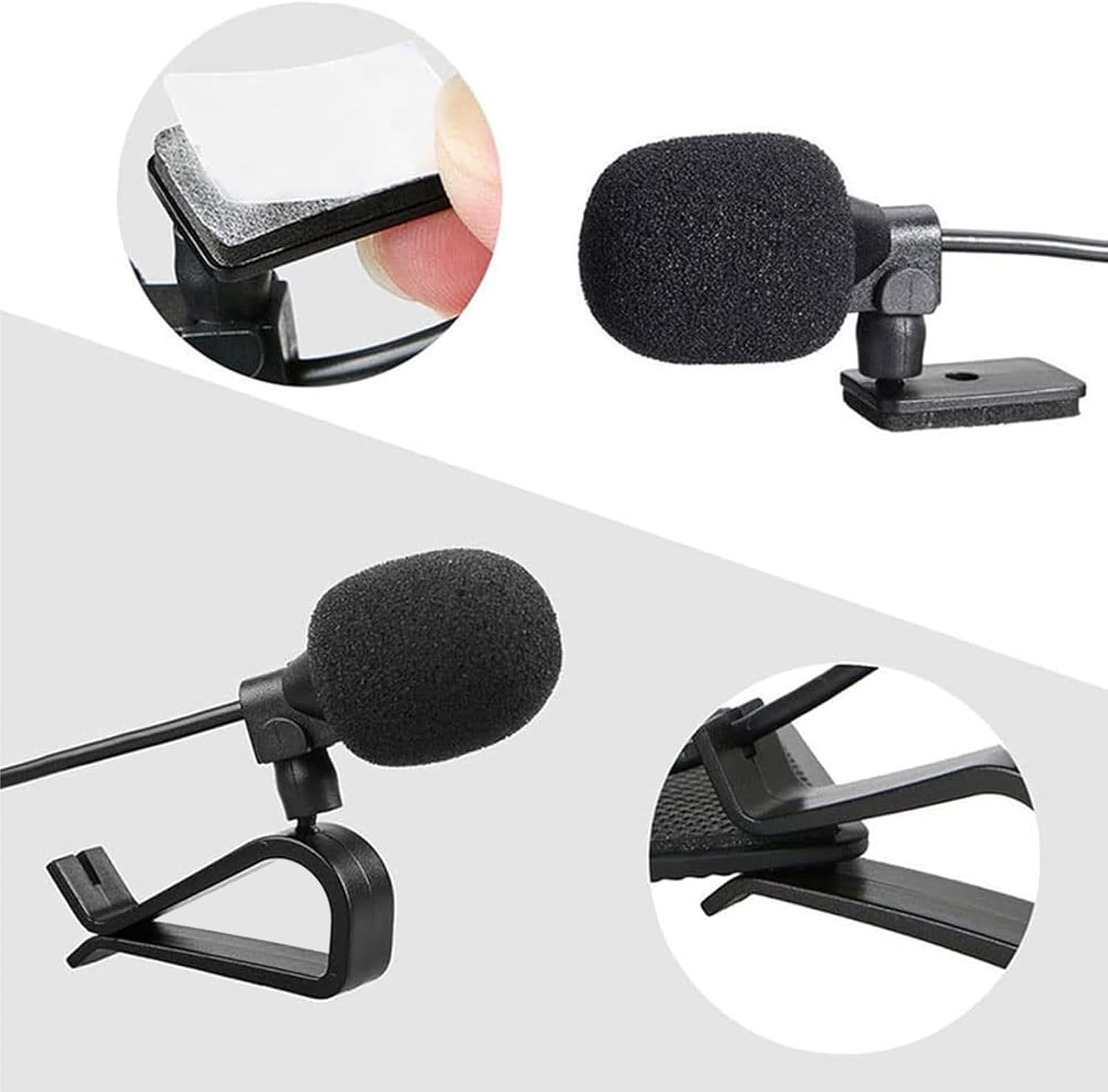 3.5Mm Microphone Assembly Mic for Car Vehicle Head Unit Bluetooth Microphone Car Microphone Compatible with GPS DVD Stereo for Hands Free Communication image number 2