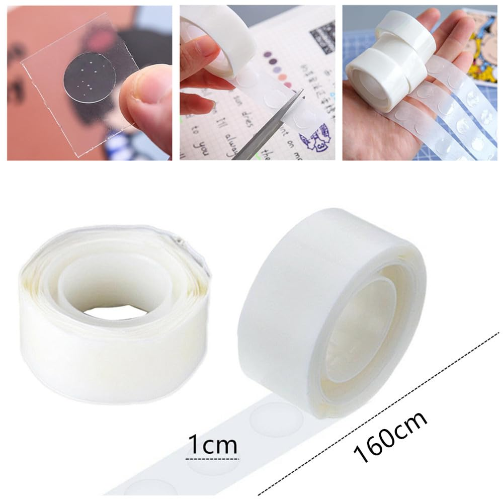 Balloon Glue Dots - 1000 Pcs Removable Adhesive Points, 10 Rolls Double Sided Stickers for Craft Wedding Decoration image number 2