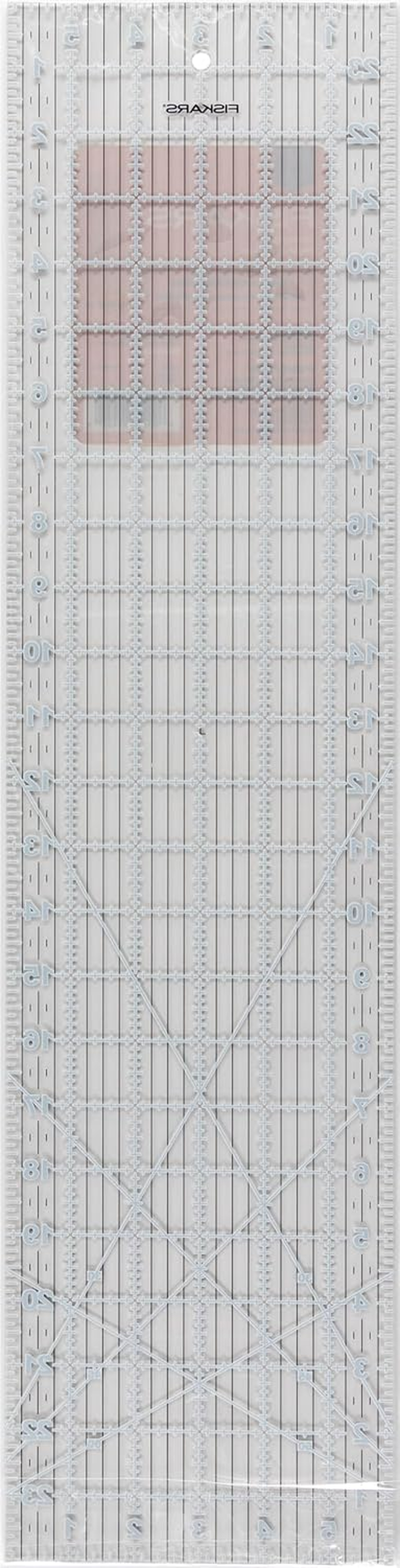 Fiskars&reg; Sewing Ruler (6"X 24") - Sewing and Quilting Ruler with Gridlines - Arts and Craft Supplies - Clear/Black image number 3