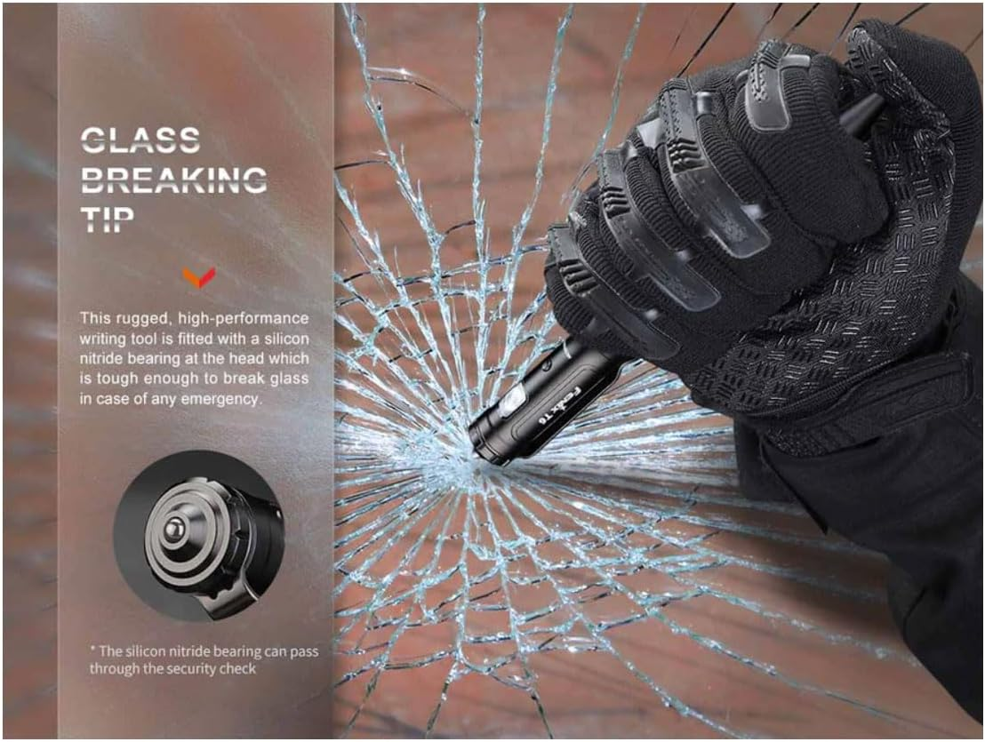 Fenix T6 Rechargeable Penlight - Aluminum LED Flashlight - 80 Lumens & 18M Beam - Super Bright & 26 Hrs Working - Waterproof & 3 Mode - Emergency Light for Camping, Hiking & Outdoor Adventures - Black - Blue image number 4