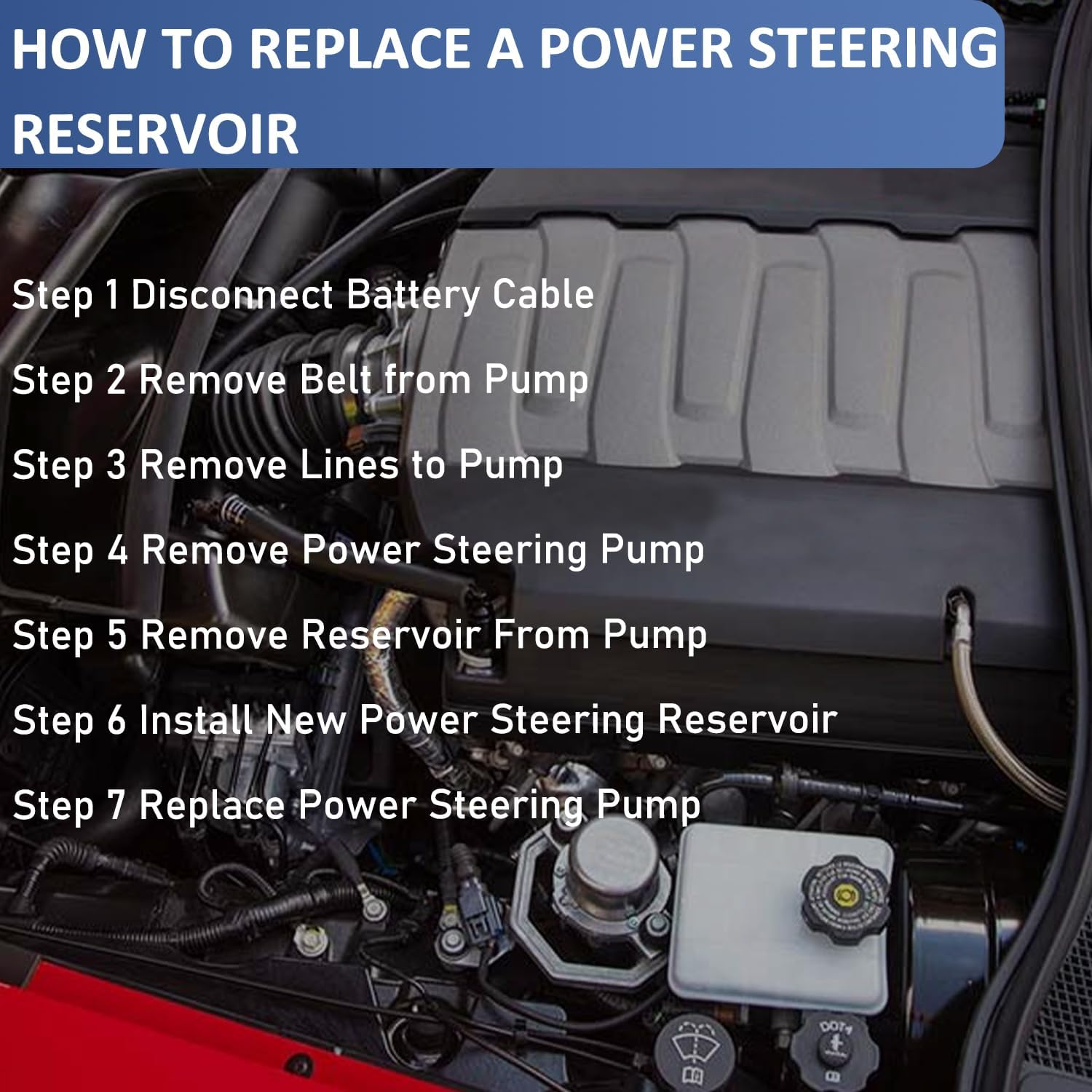 Power Steering Reservoir W/Cap & Bracket for Lexus RX330 2004-2006 RX350 07-08 603-673 image number 4