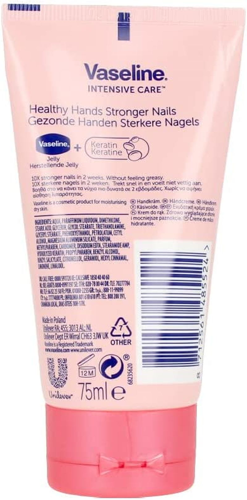 Vaseline Unisex Hand Cream, 75 Ml image number 1