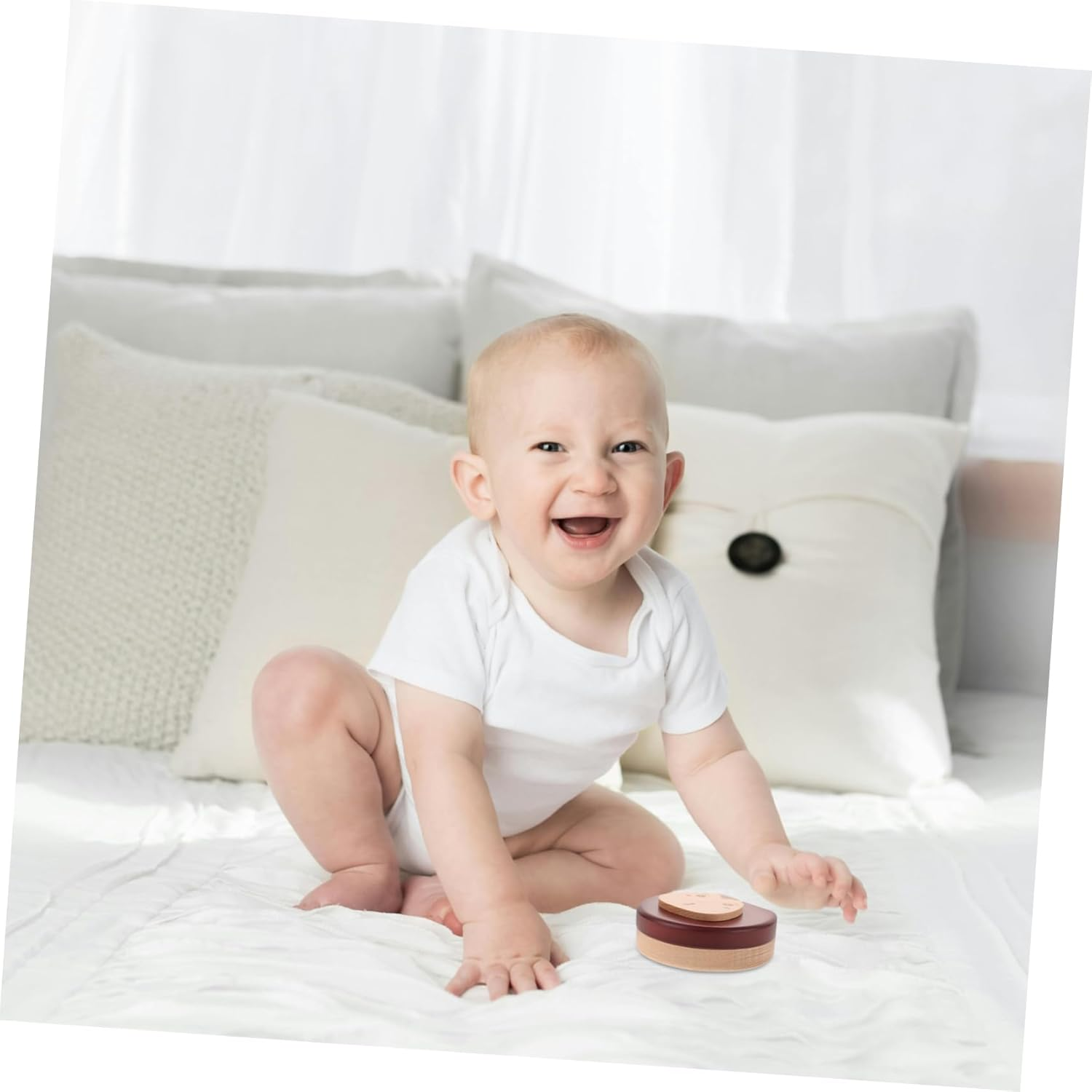 SUPVOX Teeth Keepsake Box Holder Wooden for First Haircut and Milk Teeth Preservation image number 1