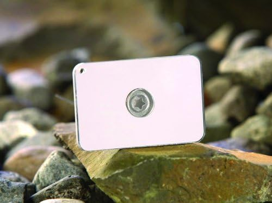 Starflash Floating Signal Mirror with Compact, Lightweight Design, Targeting Star and Lanyard for Hiking, Camping, Backpacking and Emergency Situations