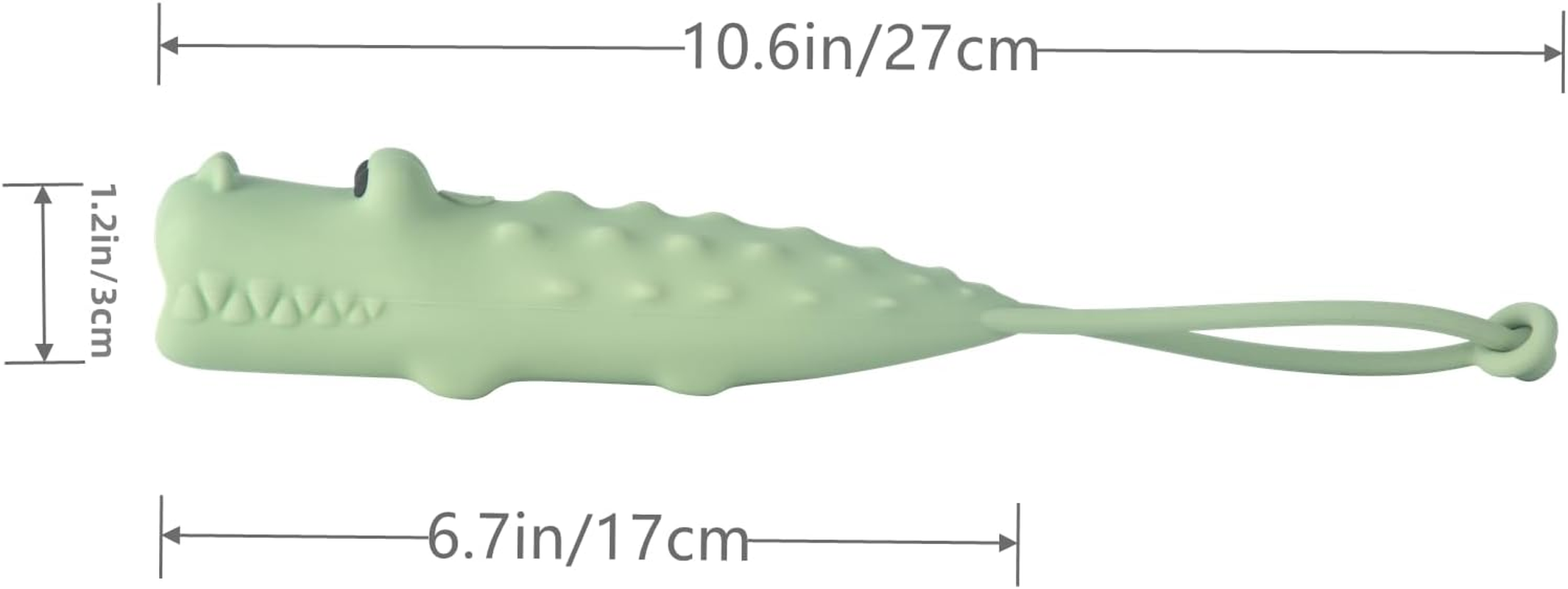 Silicone LED Flashlight,Rechargeable Cute Animal Shaped Silicone Kids Flashlight,Crocodile Flashlight,Gifts for Camping Essentials Gear,Birthday,Christmas and New Year image number 5