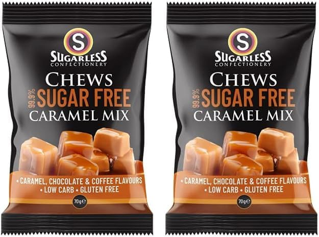 Sugarless Confectionery Caramel Mix Chews 70 G image number 2