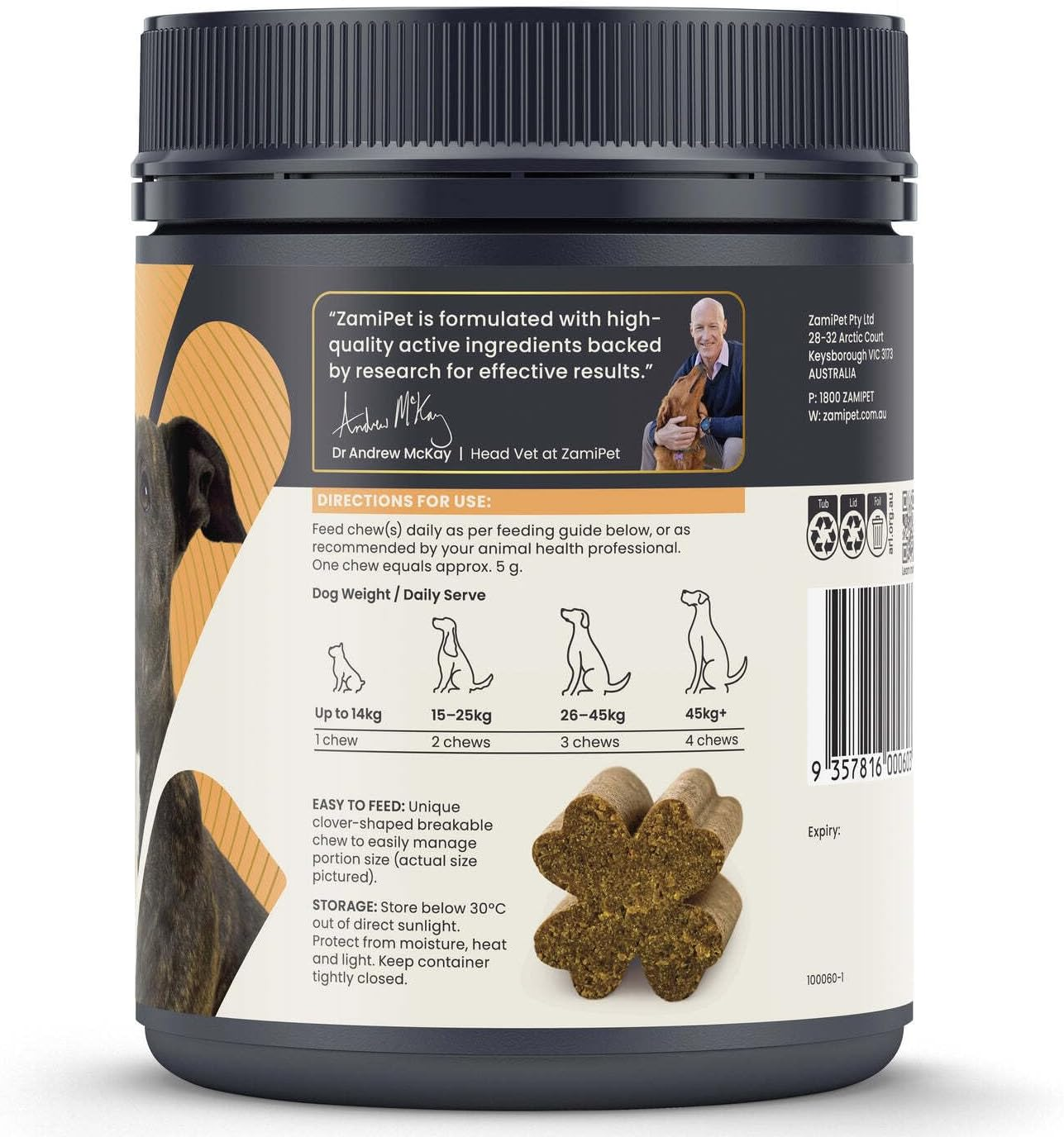 Zamipet Skin, Coat & Nails 60 Chews for Dogs 300 G image number 6