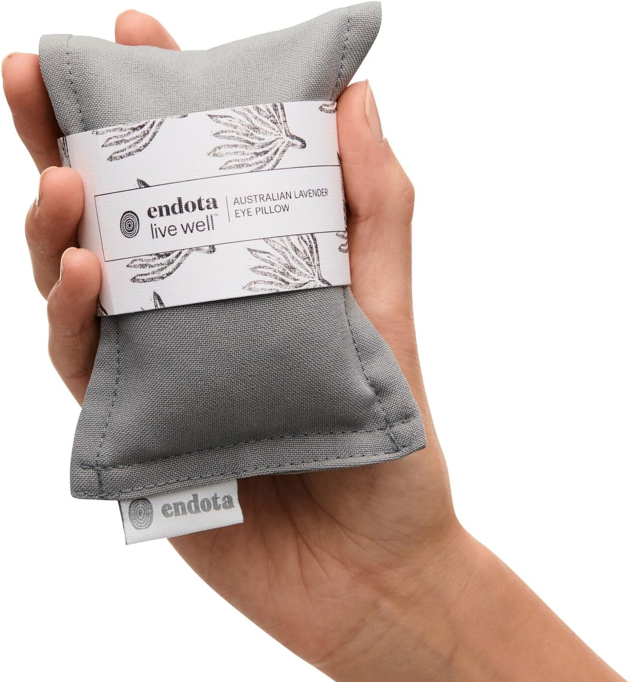 Endota Live Well Australian Lavender Eye Pillow, a Hand-Crafted Eye Pillow Made with Australian Lavender and Wheat.