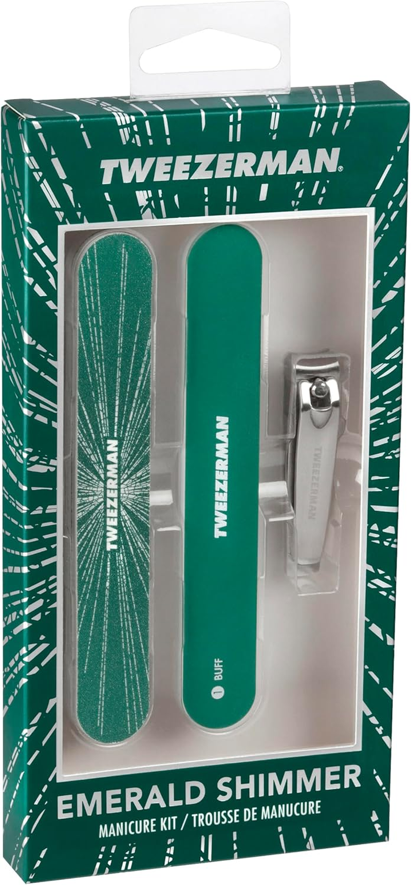 Tweezerman Emerald Shimmer Manicure Kit