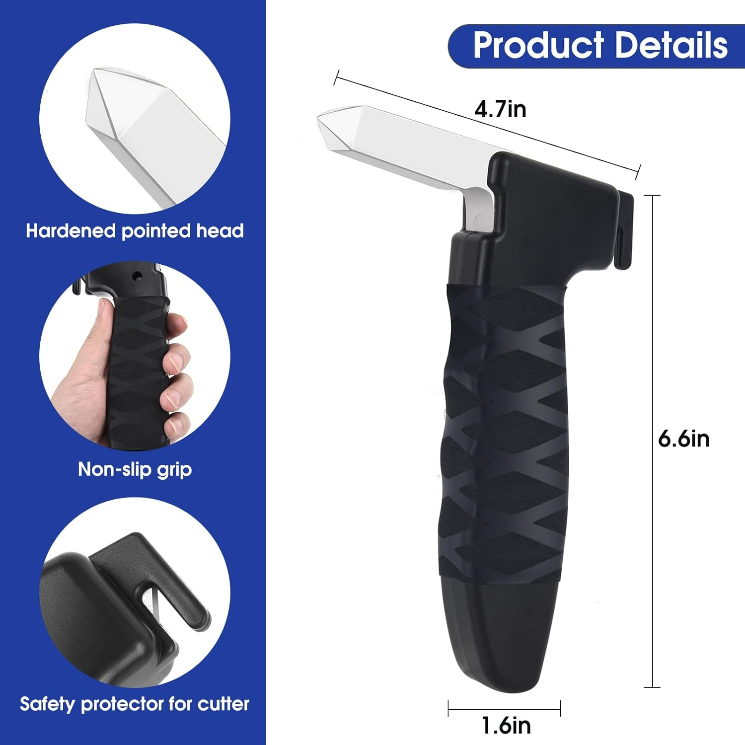 Elderly Automobile Assist Handles, Portable Vehicle Support Handles, Seat Belt Cutters, Window Breakers; for All Vehicles