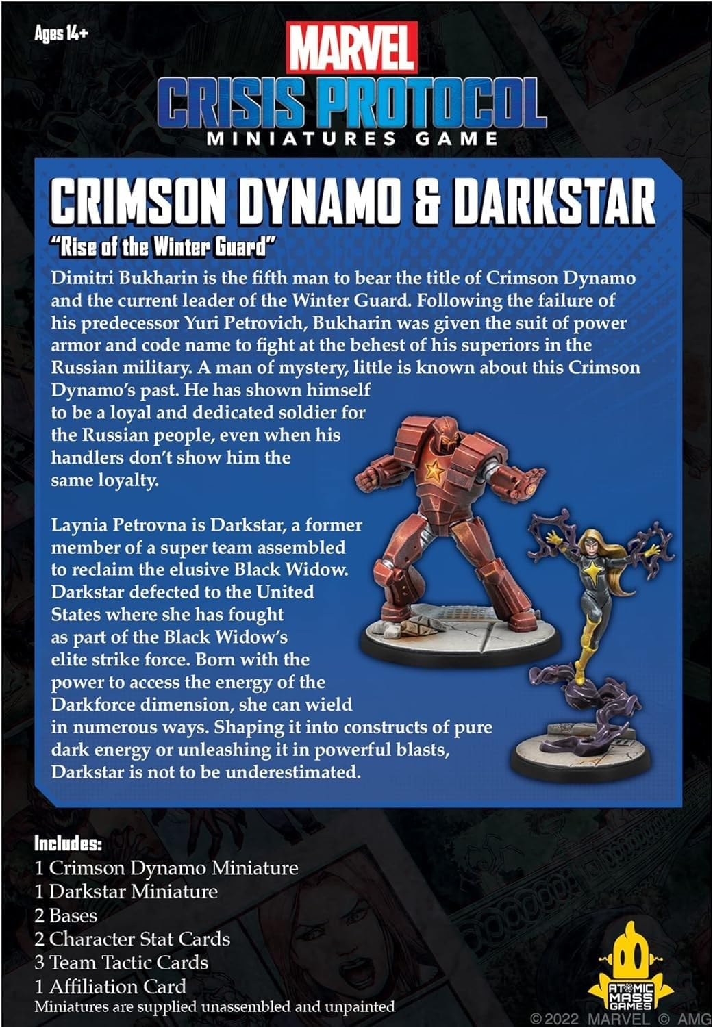 Asmodee North America Marvel Crisis Protocol Crimson Dynamo and Dark Star Miniatures Game image number 4