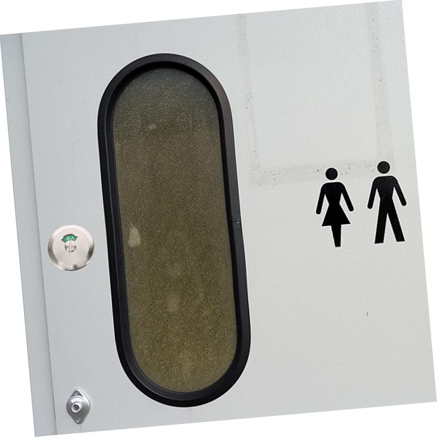 VILLFUL Stainless Steel Toilet Door Lock Hotel Room Door Lock Door Lock for Hotel Rooms Vacant Occupied Sign Door Lock Door Handle Lock Door Lock for Bathroom Zinc Alloy Indicator Lock image number 1