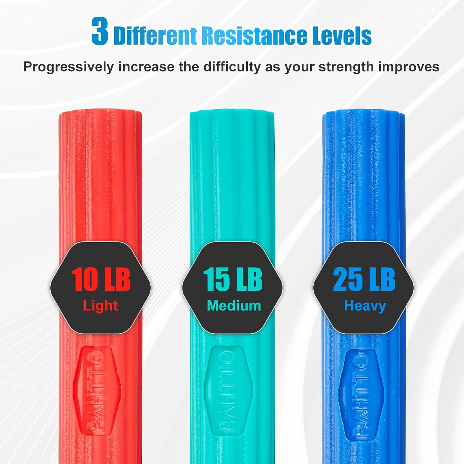 Flexible Resistance Bar for Physical Therapy, Resistance Exercise Twisting Bar for Tennis Elbow, Tendonitis Pain Relief & Grip Strength Improve image number 1