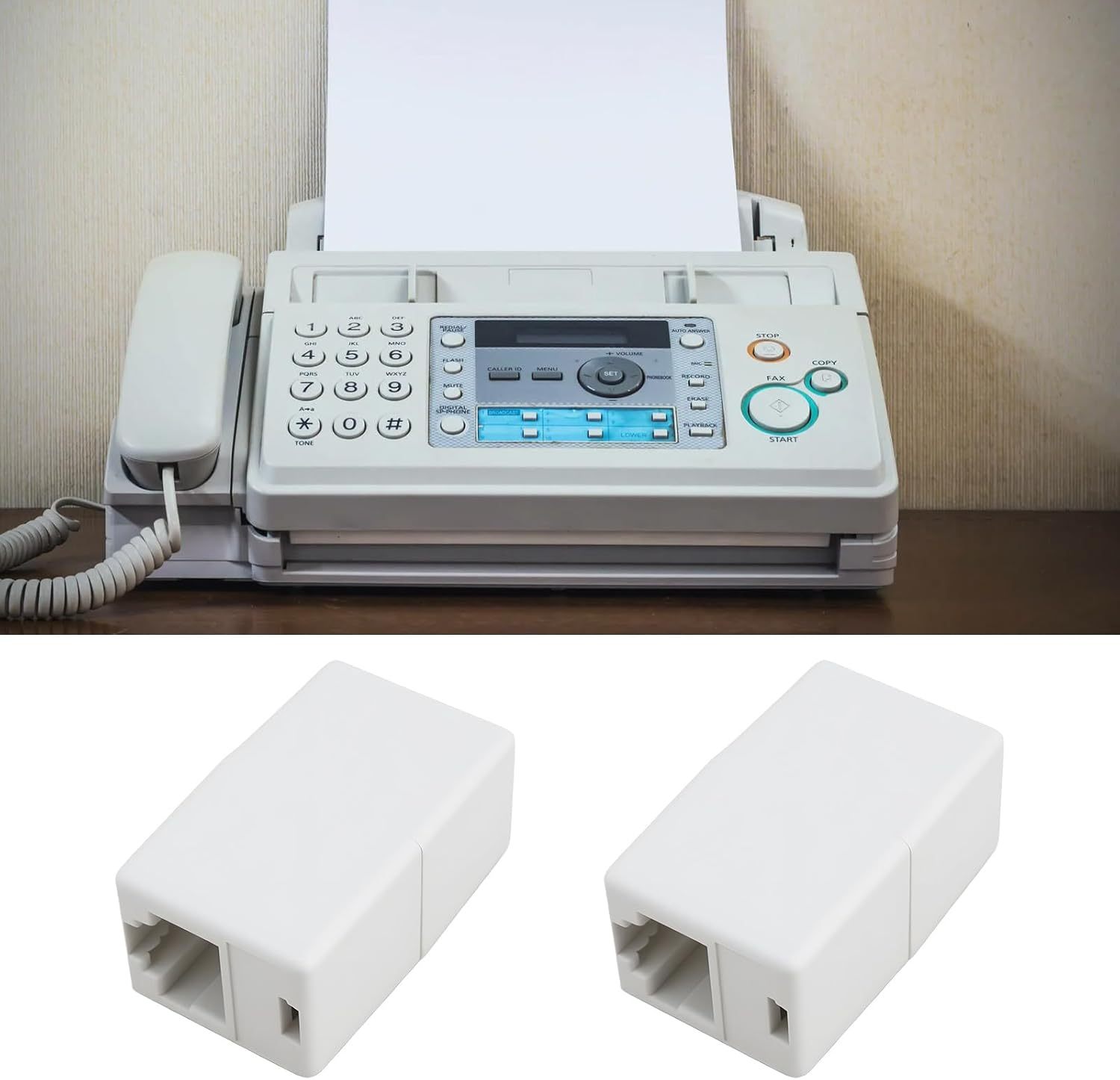 VGOL 4Pcs RJ11 6P4C Coupler Female to Female Adapter for Landline Phone Fax ADSL Modems image number 4