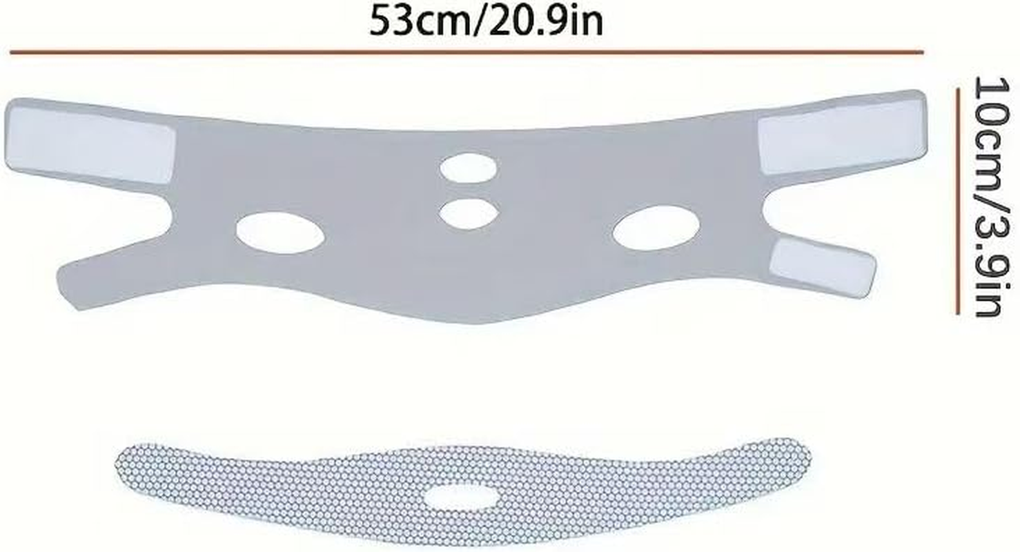 Chin Lifter for Double Chin,Face Lift Band,Breathable, Soft and Comfortable Lifting Mask for Women Remove Double Chin (Grey) image number 5