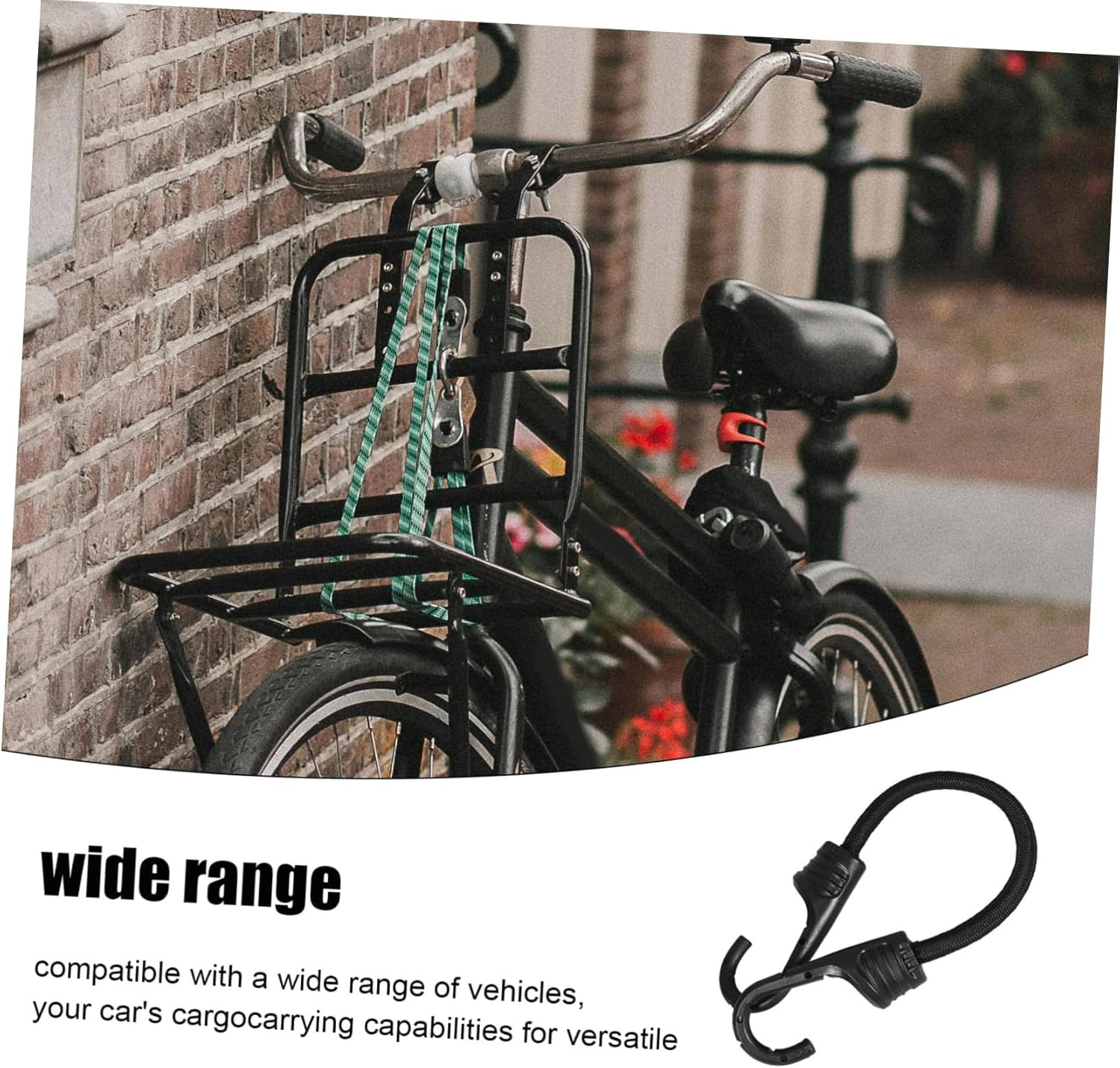 WATIIFUFU 12Pcs Elastic Luggage Straps Bike Hanging Hooks Cord Hooks Spring Trunk Straps Bike Rack for Secure Travel Tie Down image number 2